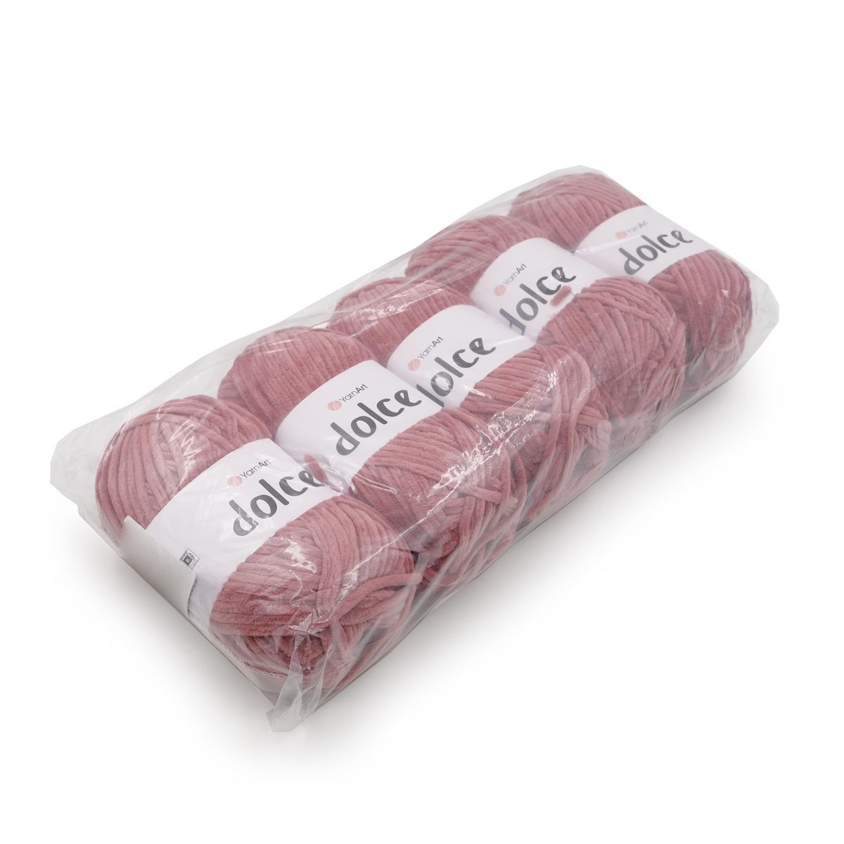 Пряжа для вязания YarnArt Dolce 100 гр 120 м микрополиэстер пушистая плюшевая 5 мотков 751 пыльный кедр - фото 8