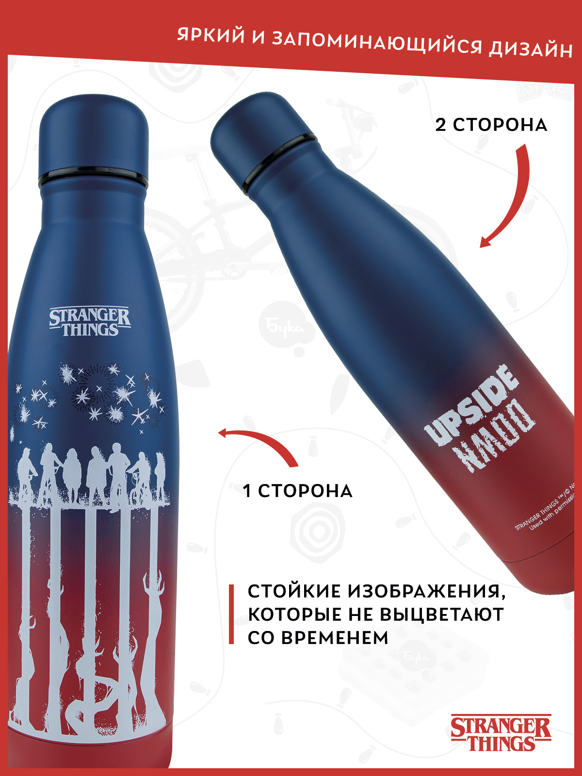 Термобутылка Stranger Things Изнанка 500 мл - фото 2