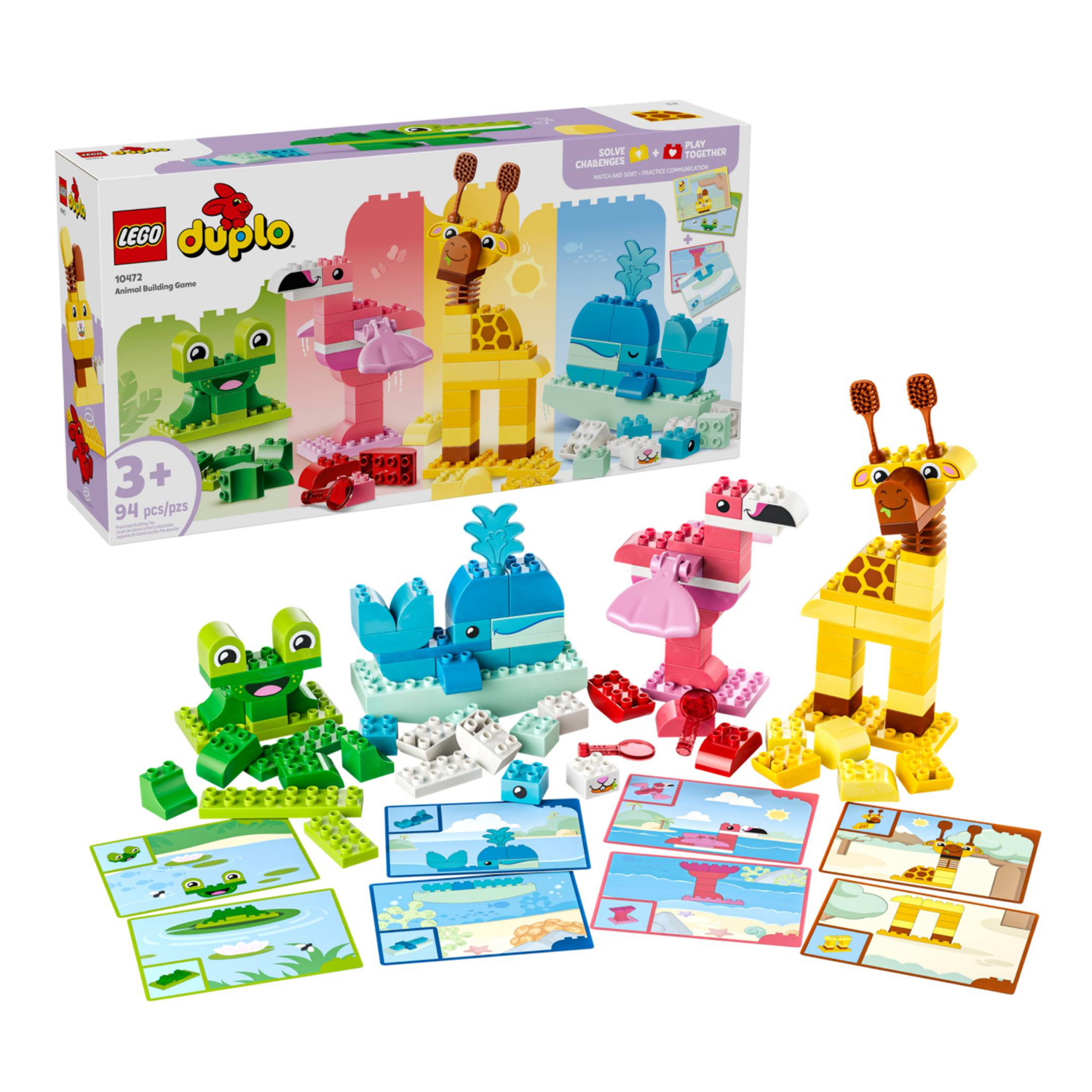 Конструктор LEGO DUPLO Игра «Собери животное» 94 дет. - фото 1