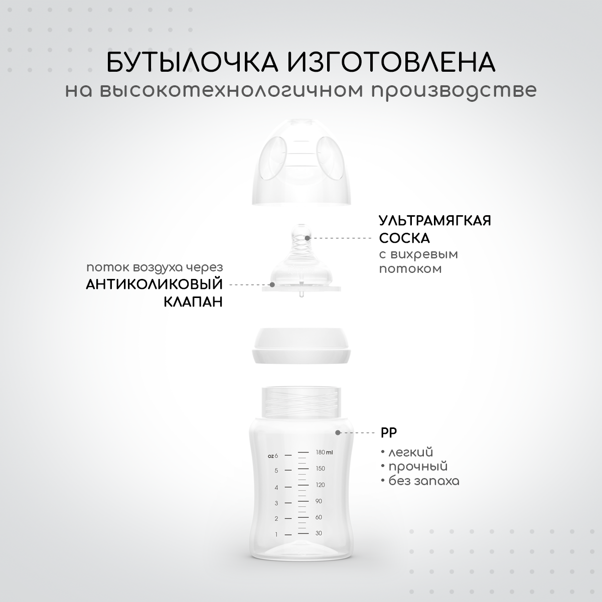Бутылочка Miyoumi Anti-Colic 240 мл - фото 2