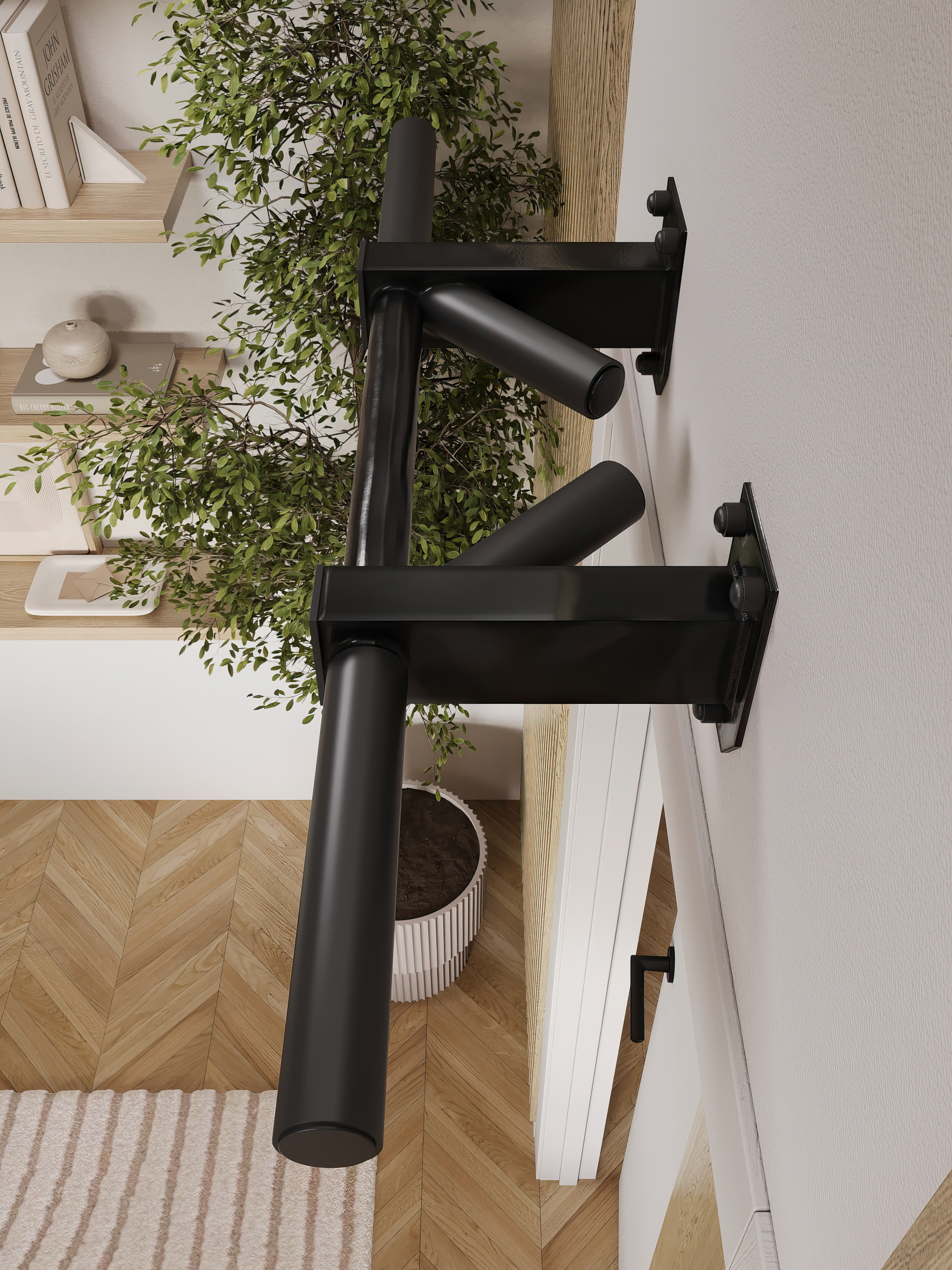 Турник наддверный "Бизон" PRO - прорезиненное покрытие - фото 12