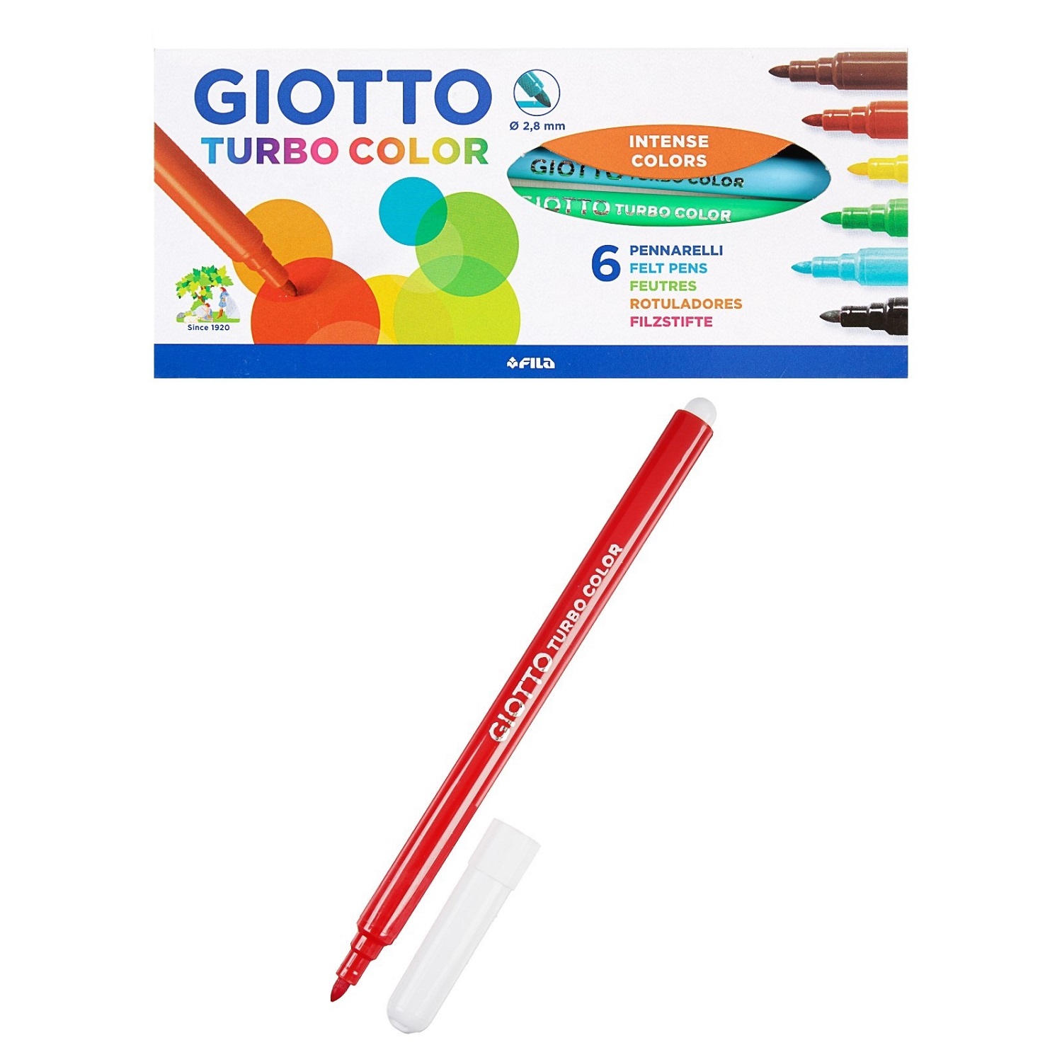 Фломастеры GIOTTO 6 шт. - фото 2