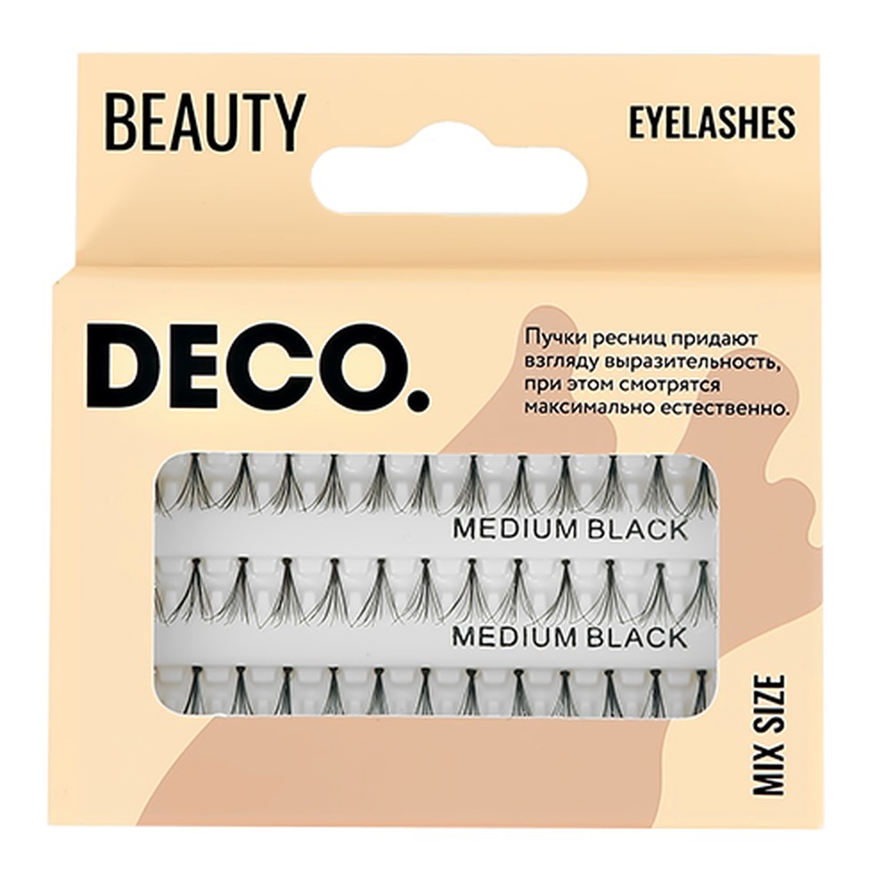 Пучки ресниц DECO. mix size черные 3 размера - фото 3