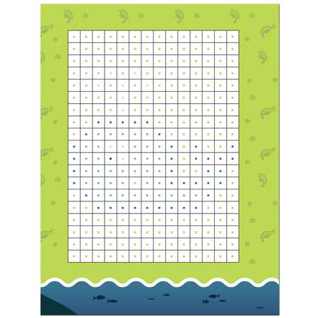 Книга МОЗАИКА kids Пиксели Клеим и рисуем В море