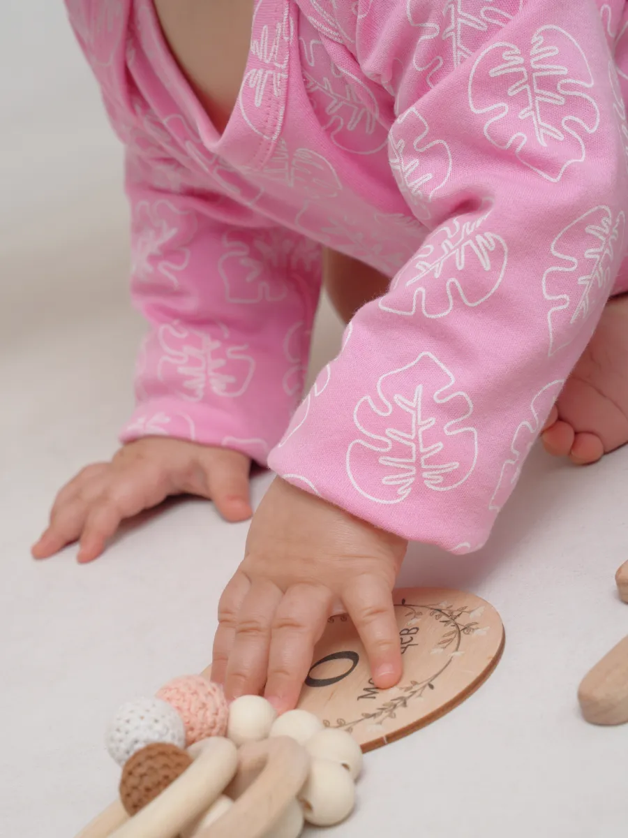 Боди 3 шт Супер Пупс нбр/3пр/боди/SK20розовыйлисточкиветочки - фото 24