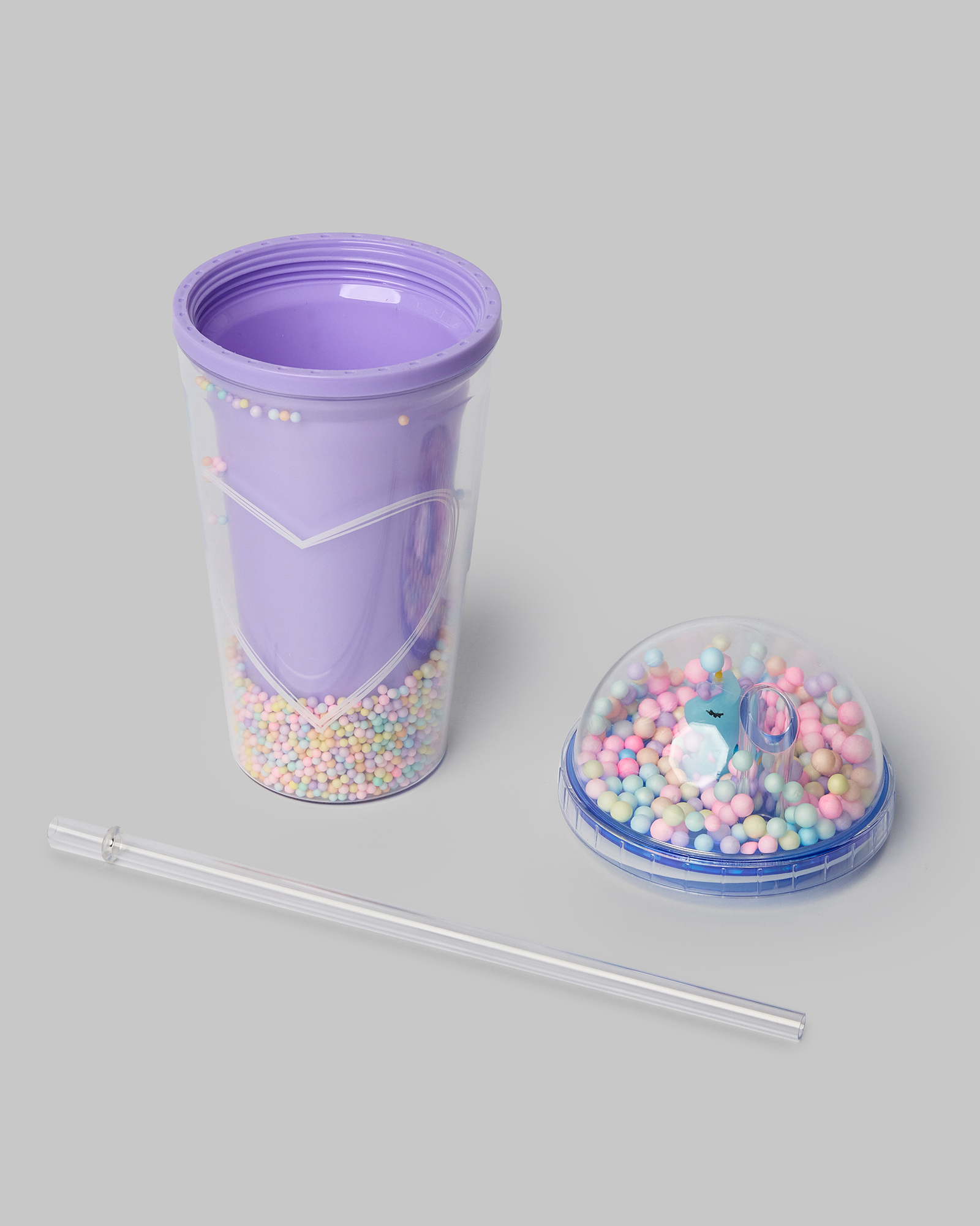 Стакан с трубочкой и крышкой FUTURINO Home W24FH-FH115-D7 - фото 4