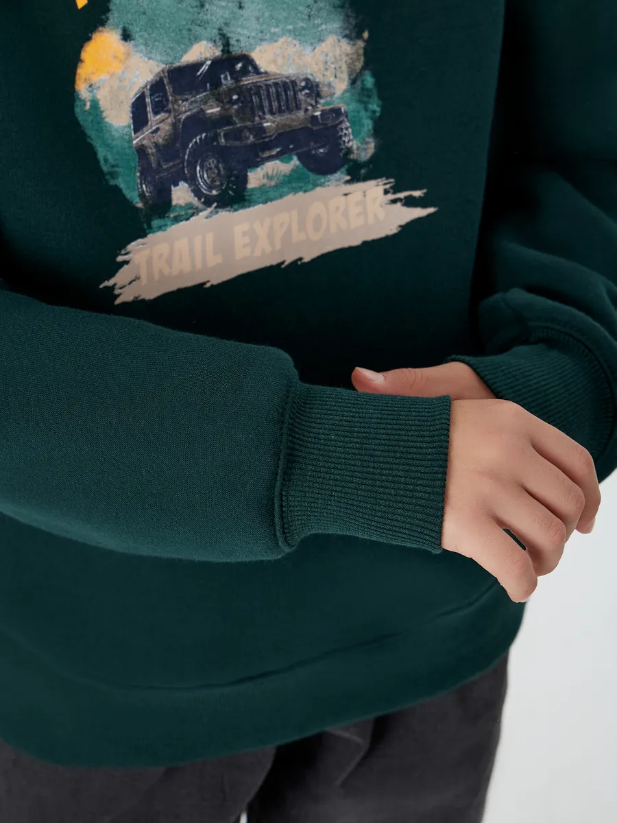 Свитшот Mark Formelle (Марк Формэль) 123431/1/пихта +печать - фото 8