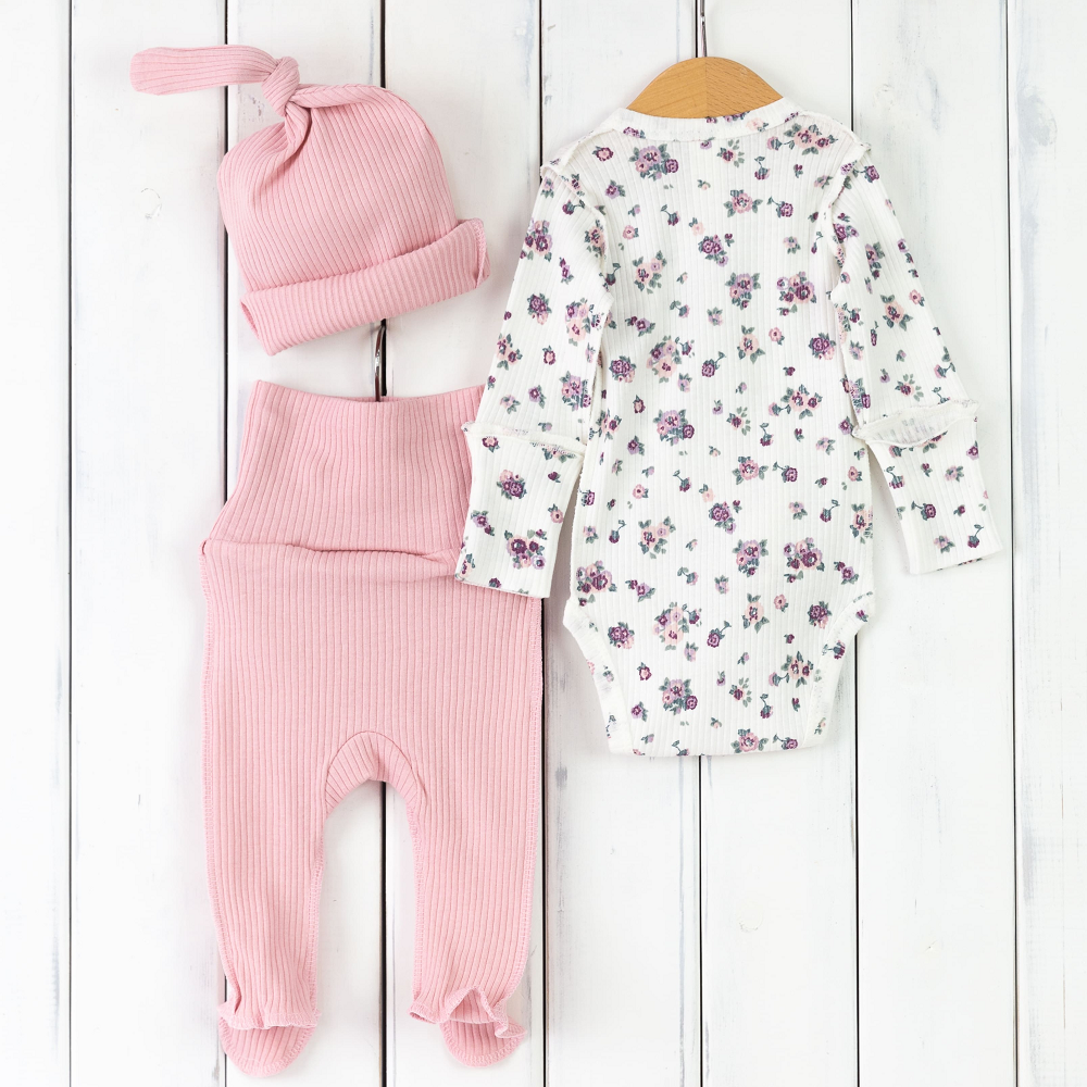Комплект Baby boom КН122/12-И Розовый сиреневые цветы - фото 5