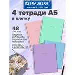 Тетрадь Brauberg клетка 48 лист. 4 шт.