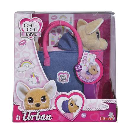 Игрушка мягкая Chi Chi Love Городская мода Собачка с сумочкой 5893244