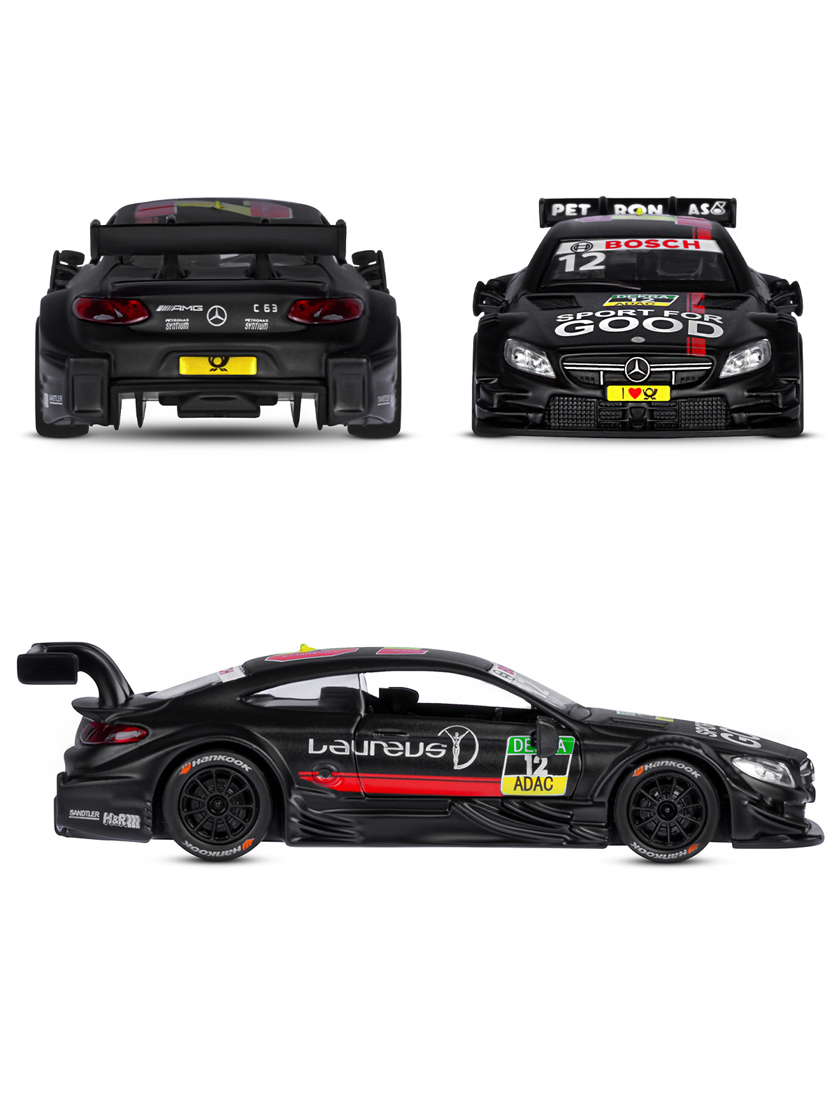 Автомобиль АВТОпанорама Mercedes AMG C 63 DTM 1:43 JB1251214 - фото 5