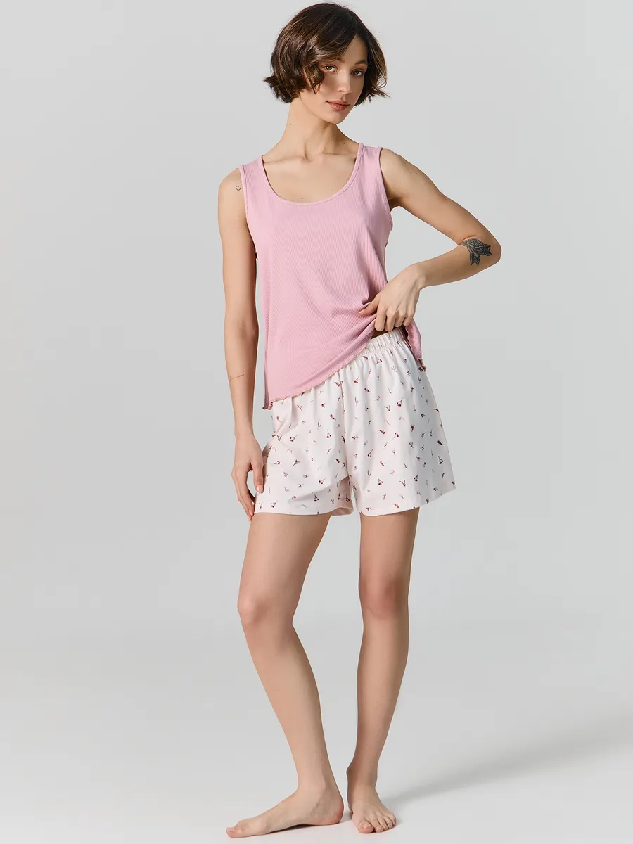 Пижама Mark Formelle (Марк Формэль) 592654/пыльный розовый +цветочки на розовом - фото 3