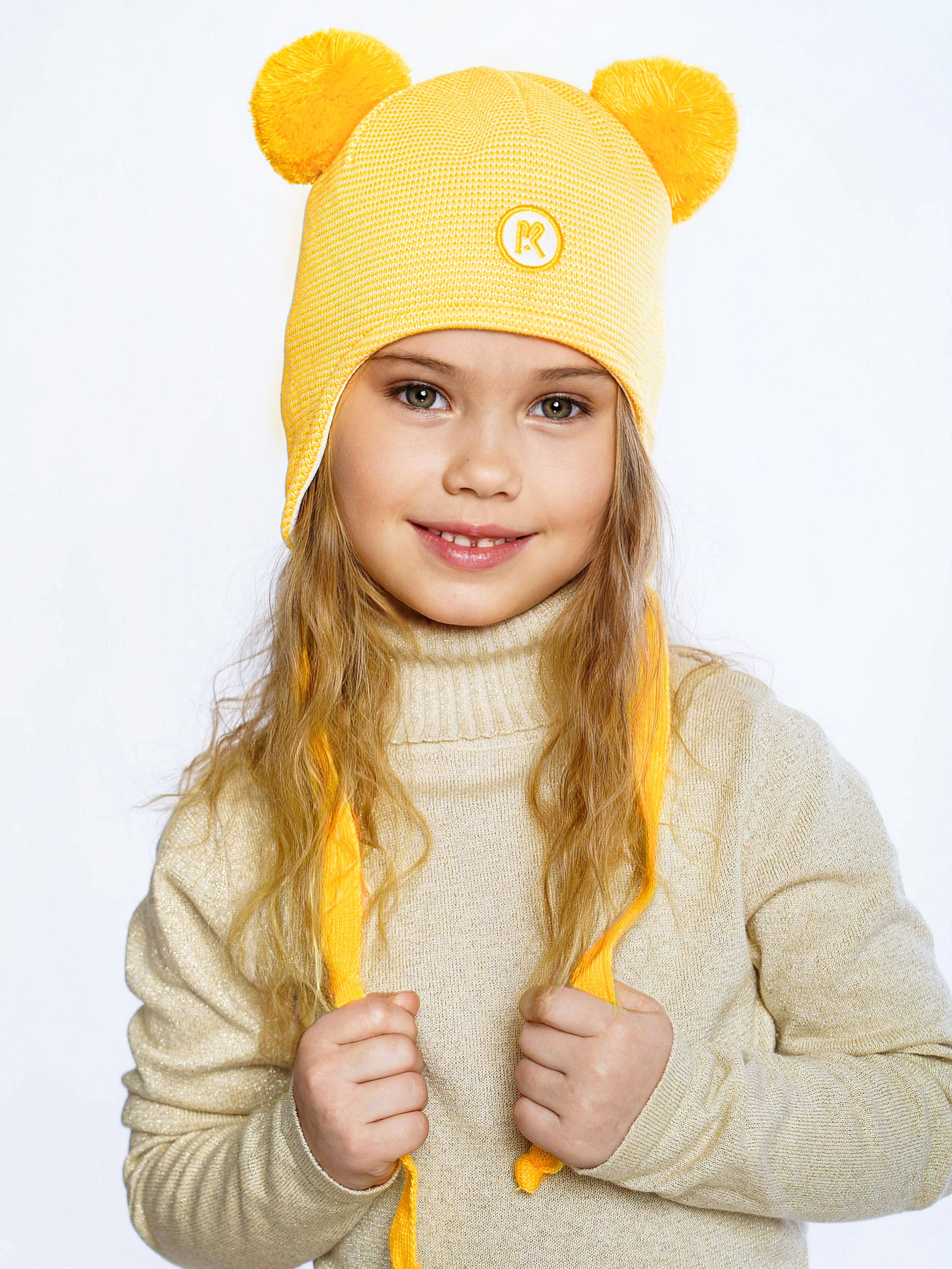 Шапка ПриКиндер M3-1957 Цвет: желтый/молоко - фото 10