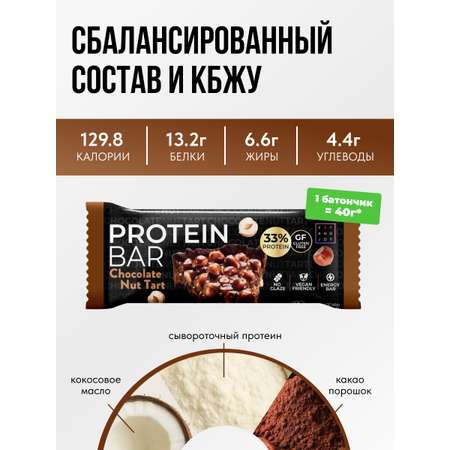 Протеиновые батончики FIT AND JOY без глазури набор 16шт * 40гр
