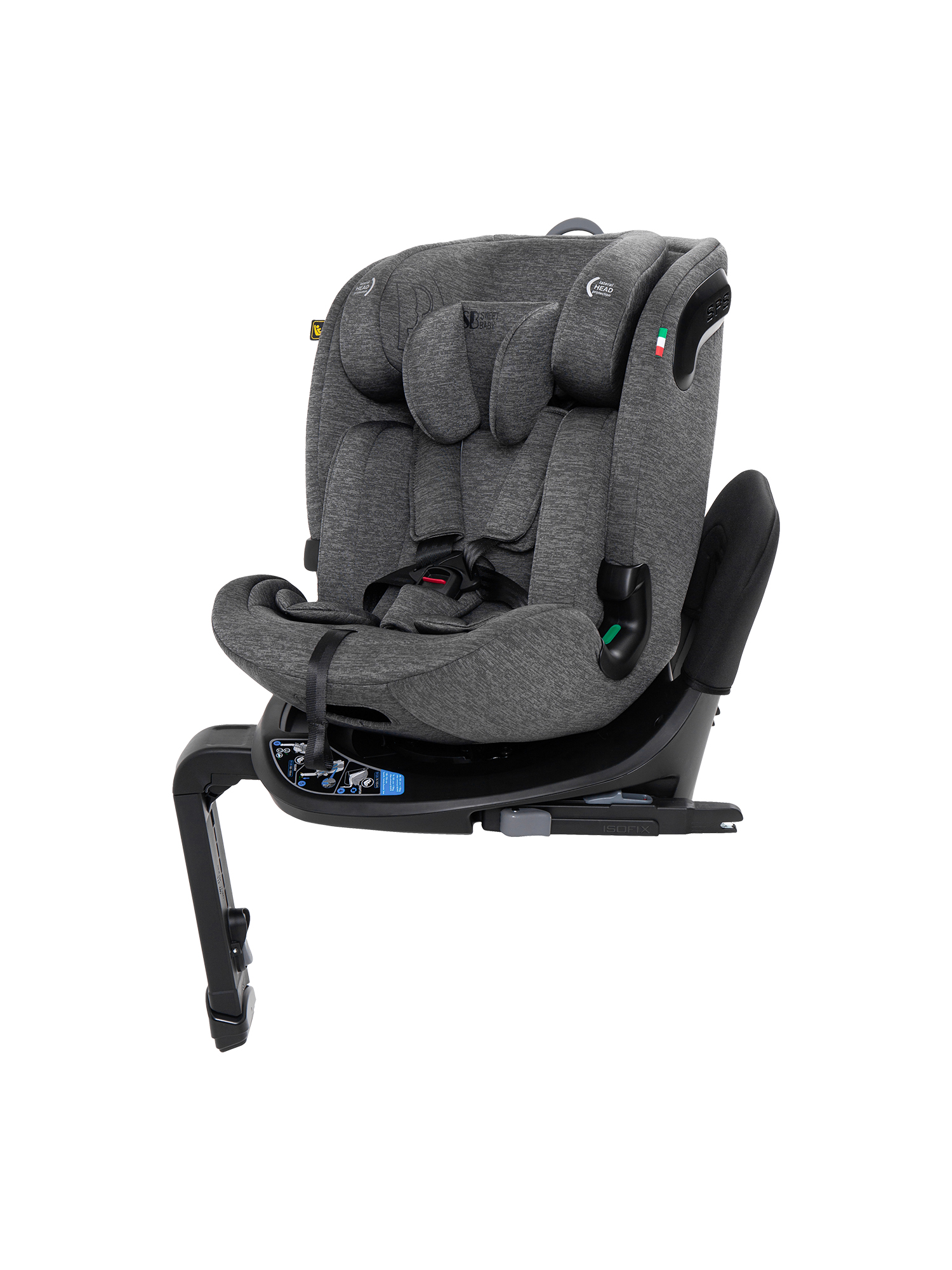Автокресло Sweet Baby Voyager P12 Pro Grey Isofix 0+/1/2/3 (0-36 кг) серый - фото 19