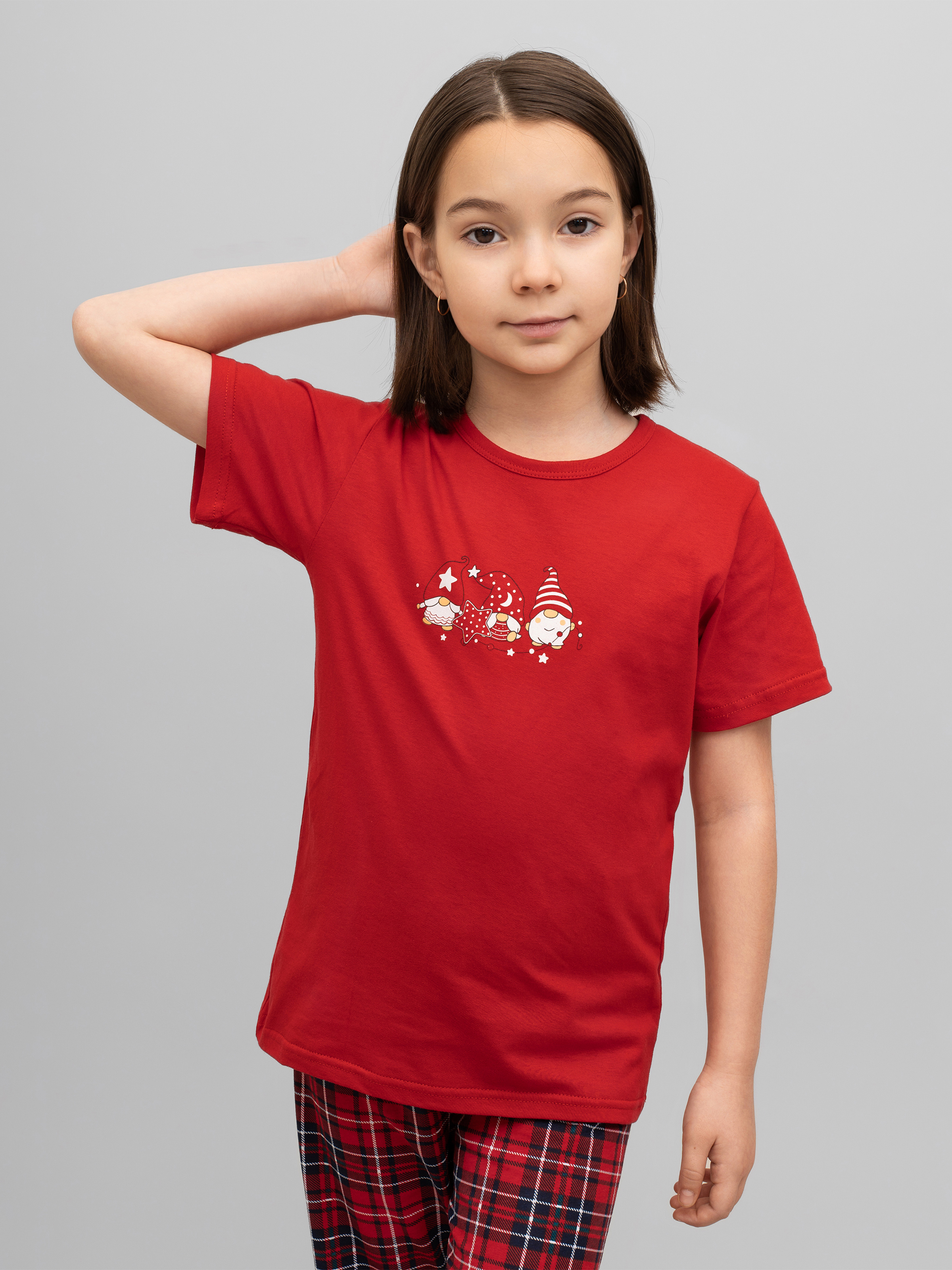 Пижама Утенок 827п красный гномы - фото 11