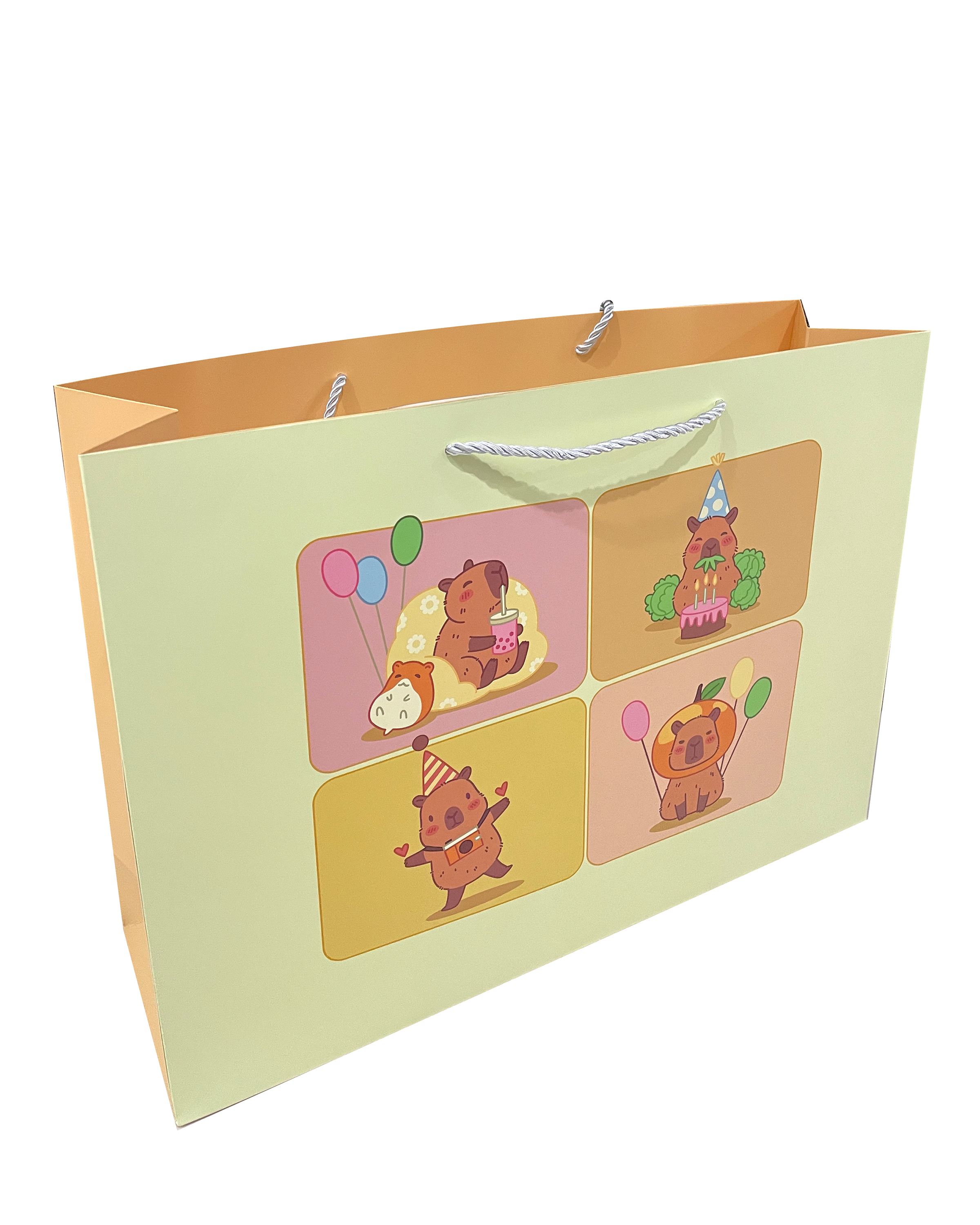 Пакет подарочный Attivio Капибара 41.5*30*12 - фото 1