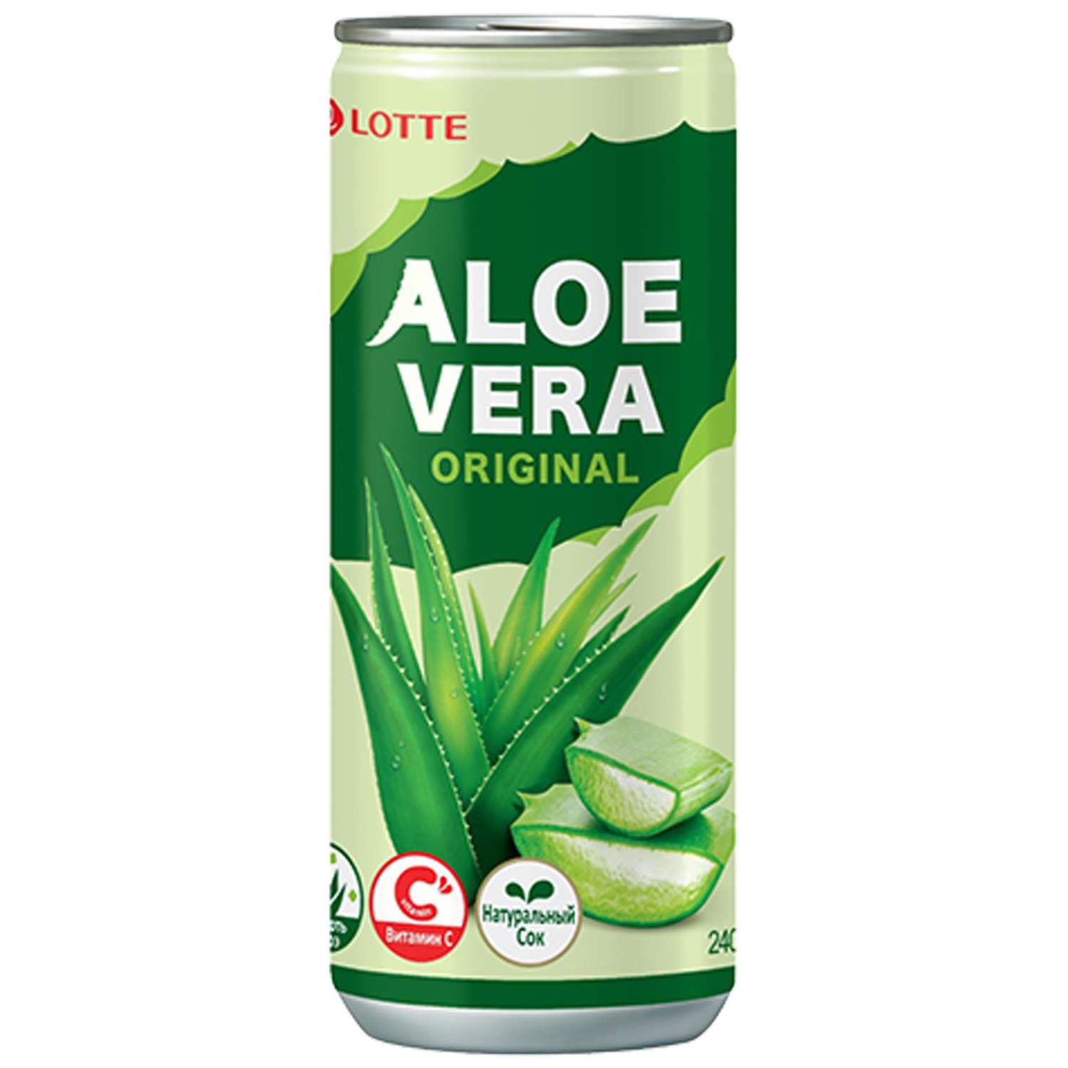 Напиток безалкогольный Lotte Aloe Vera Original негазированный 0.24л - фото 1