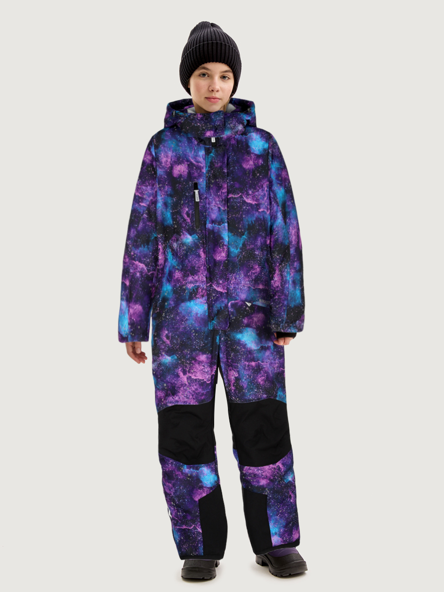 Комбинезон NIKASTYLE 8з3625 цикламен/черный - фото 1