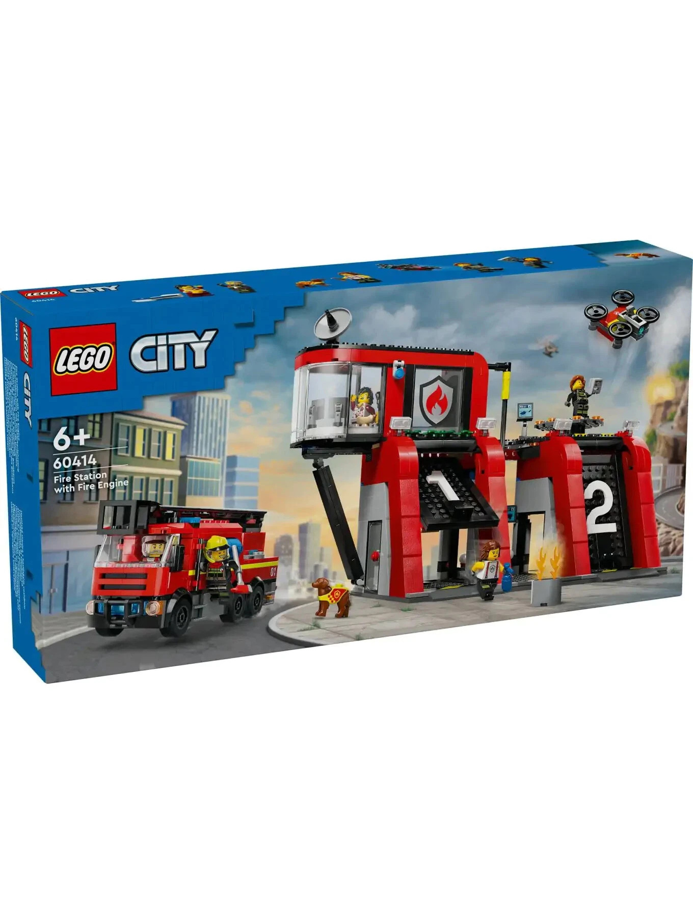 Конструктор LEGO City Пожарная часть с машиной 843 дет. - фото 1