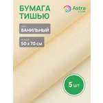 Бумага Astra Craft 50х70см 5 шт FT-03 ванильный
