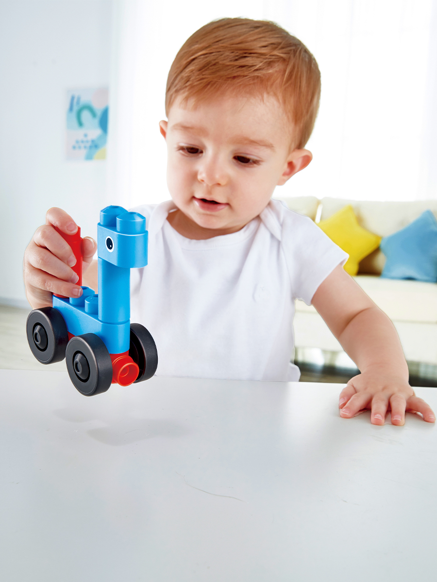 Конструктор Hape Автомобиль и существа из мини-блоков 6 дет. - фото 4