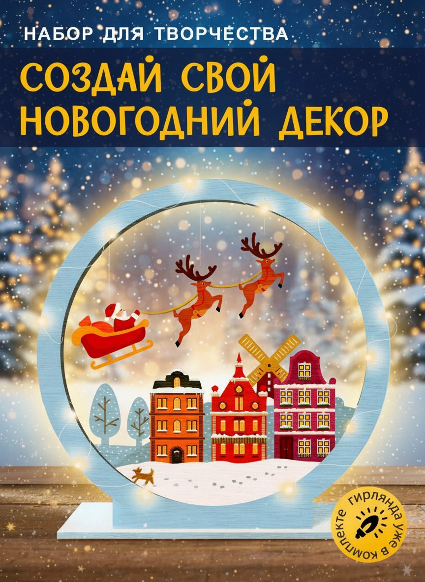 Гирлянда HappyLine Набор для творчества - фото 1