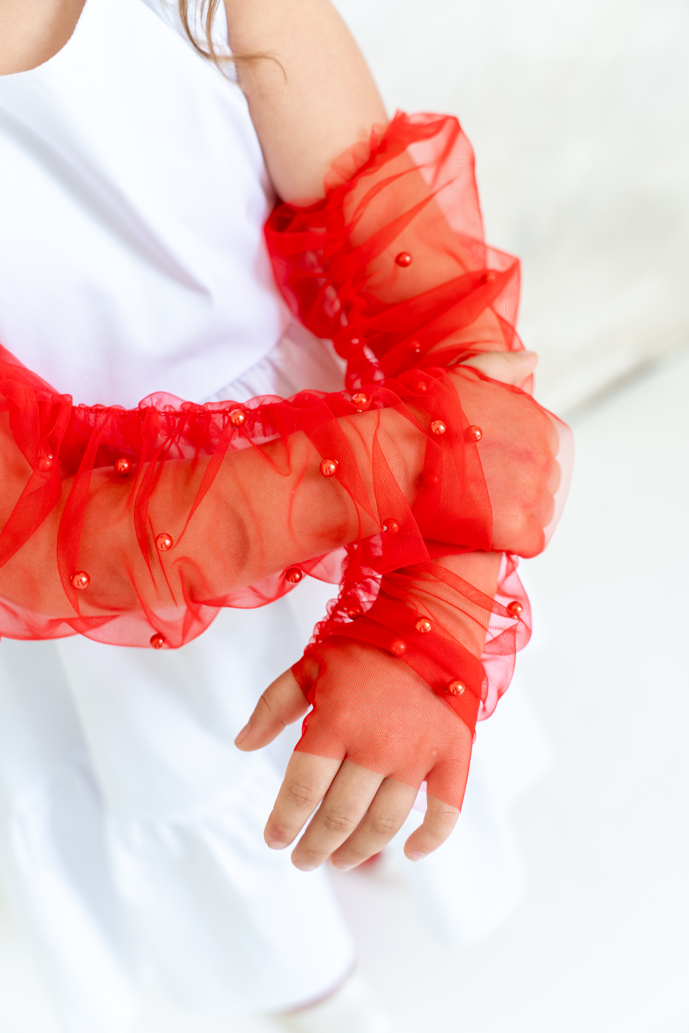 Митенки VasileKiss КрасныйДетскиеМ - фото 9