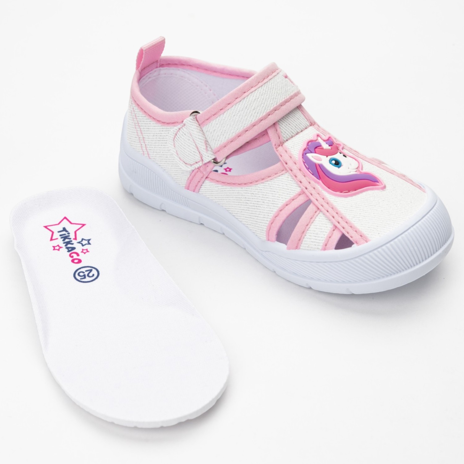 Сандалии TikkaGo 4J25_25422_white-pink - фото 4