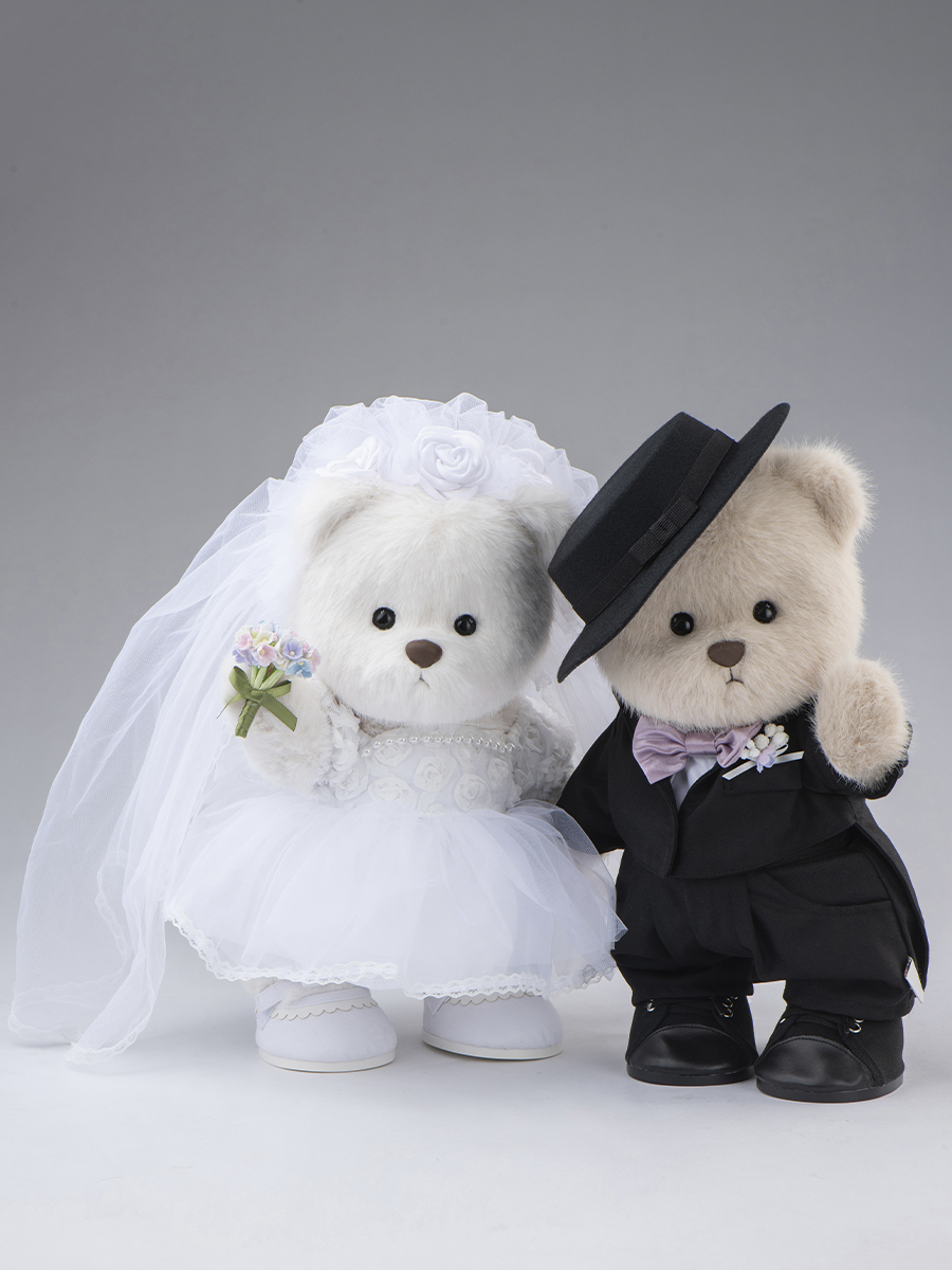 Мягкая игрушка TeddyTales Медведь в Платье Невесты M - фото 2