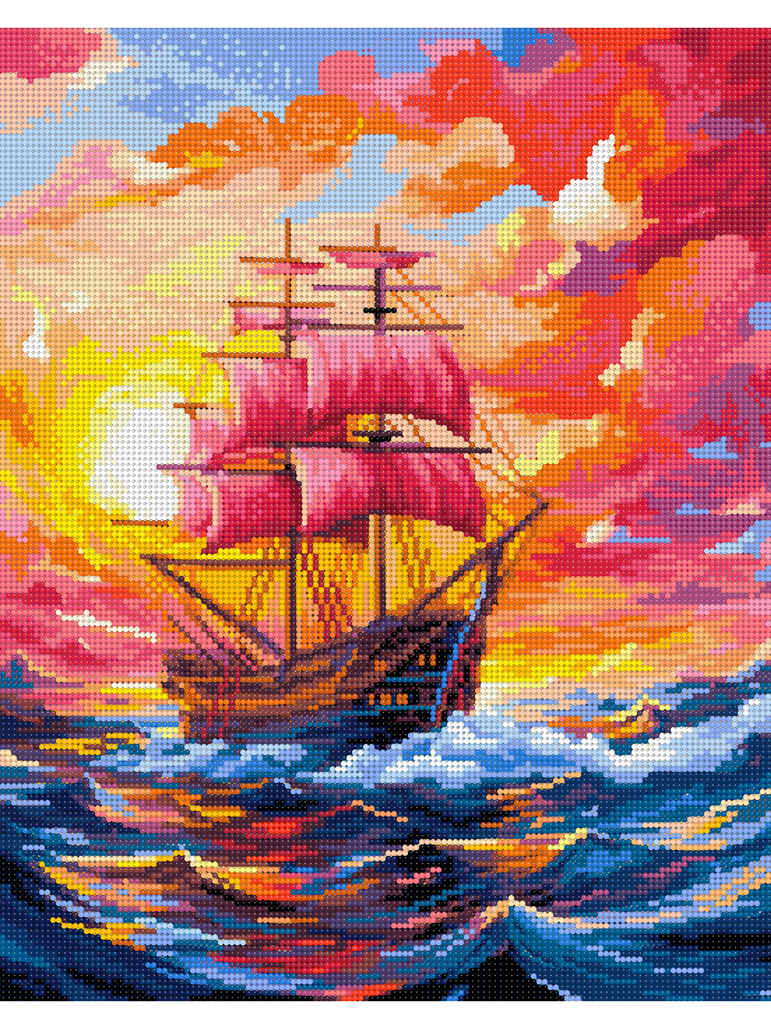 Алмазная мозаика Art on Canvas Алые паруса в ассортименте - фото 2