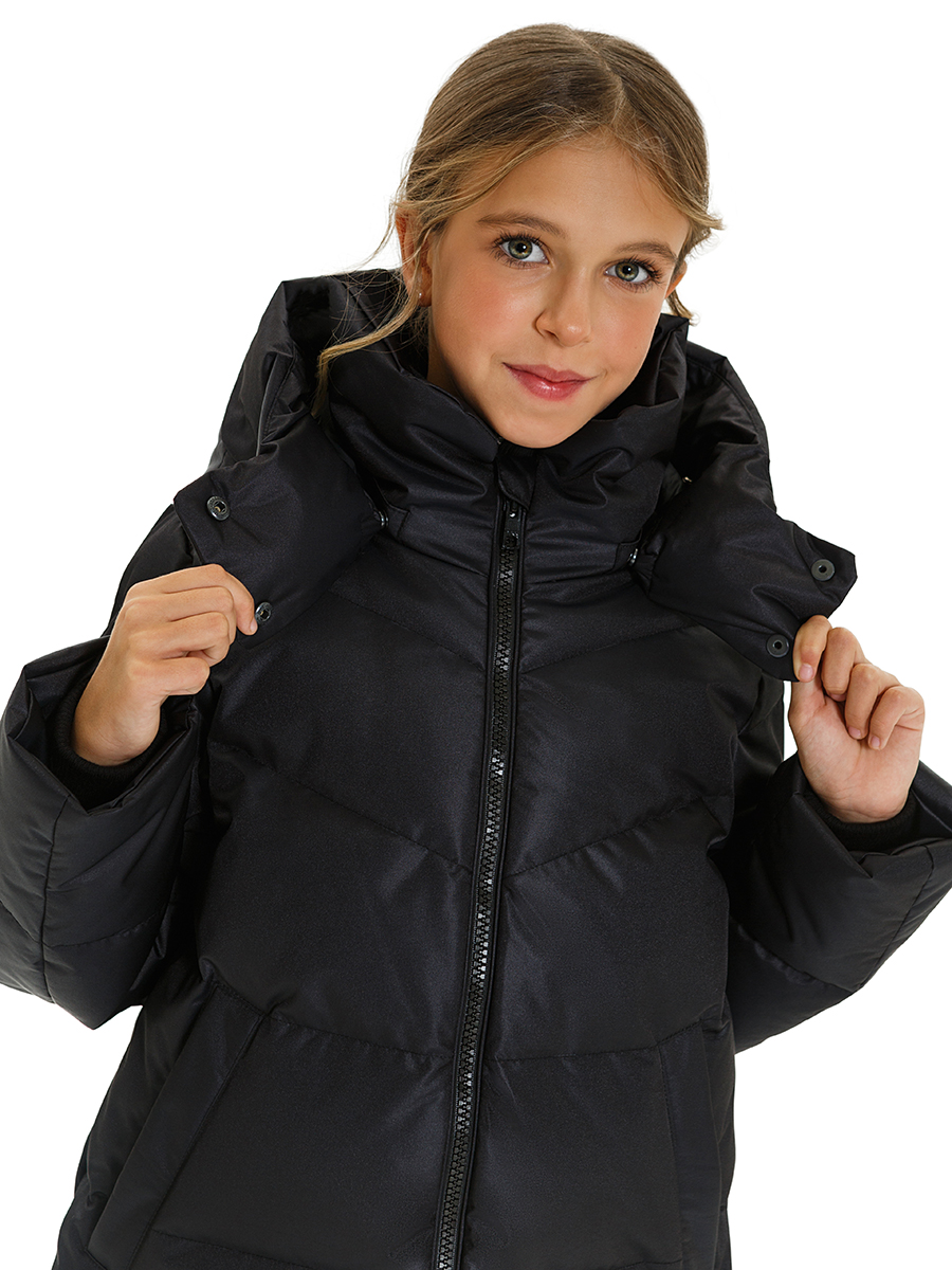 Пальто Arctiline Мартина-1 67881- DW-24 Черный - фото 5