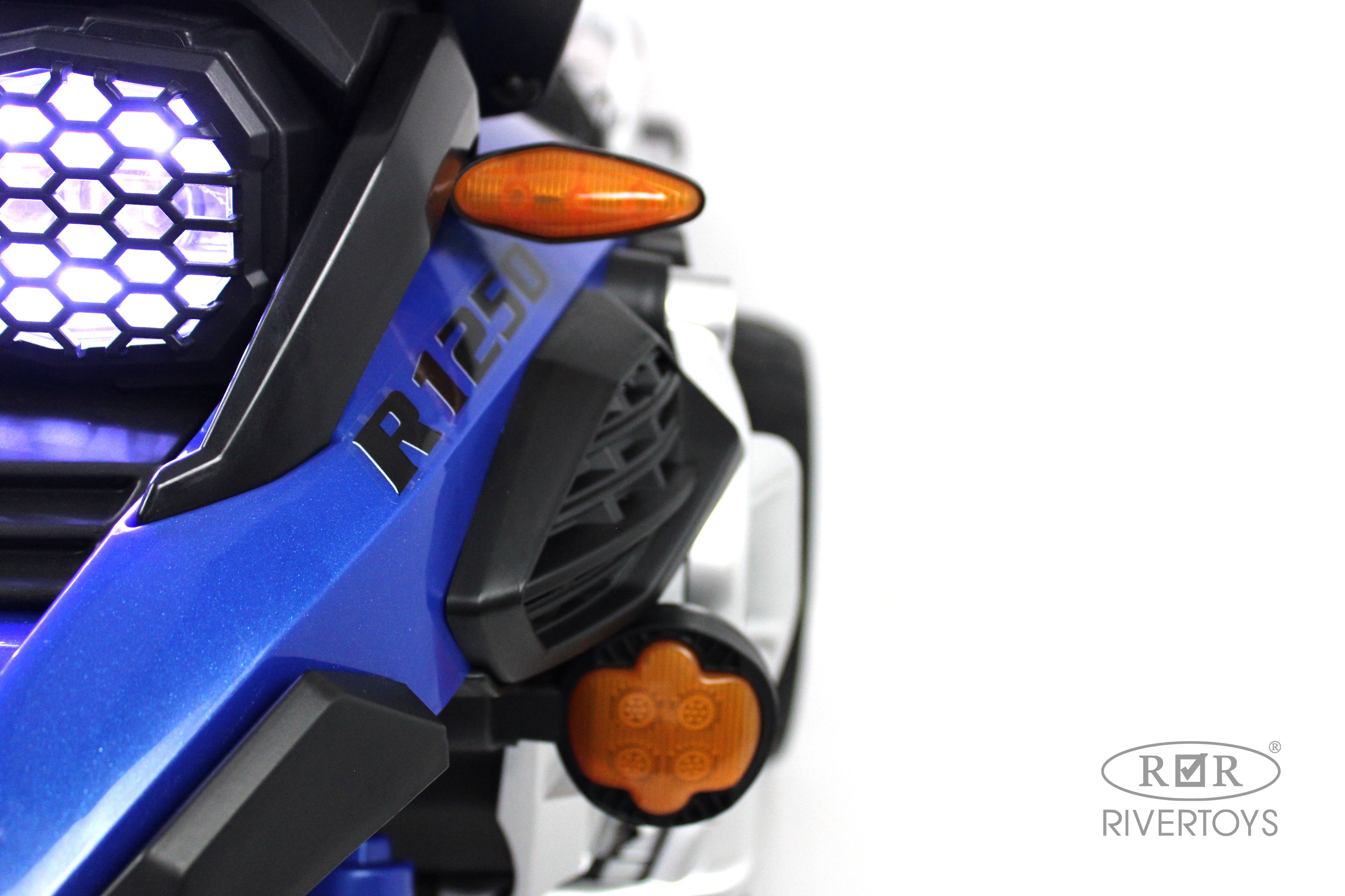 Электромотоцикл RIVERTOYS М111БХ-BLUE - фото 7