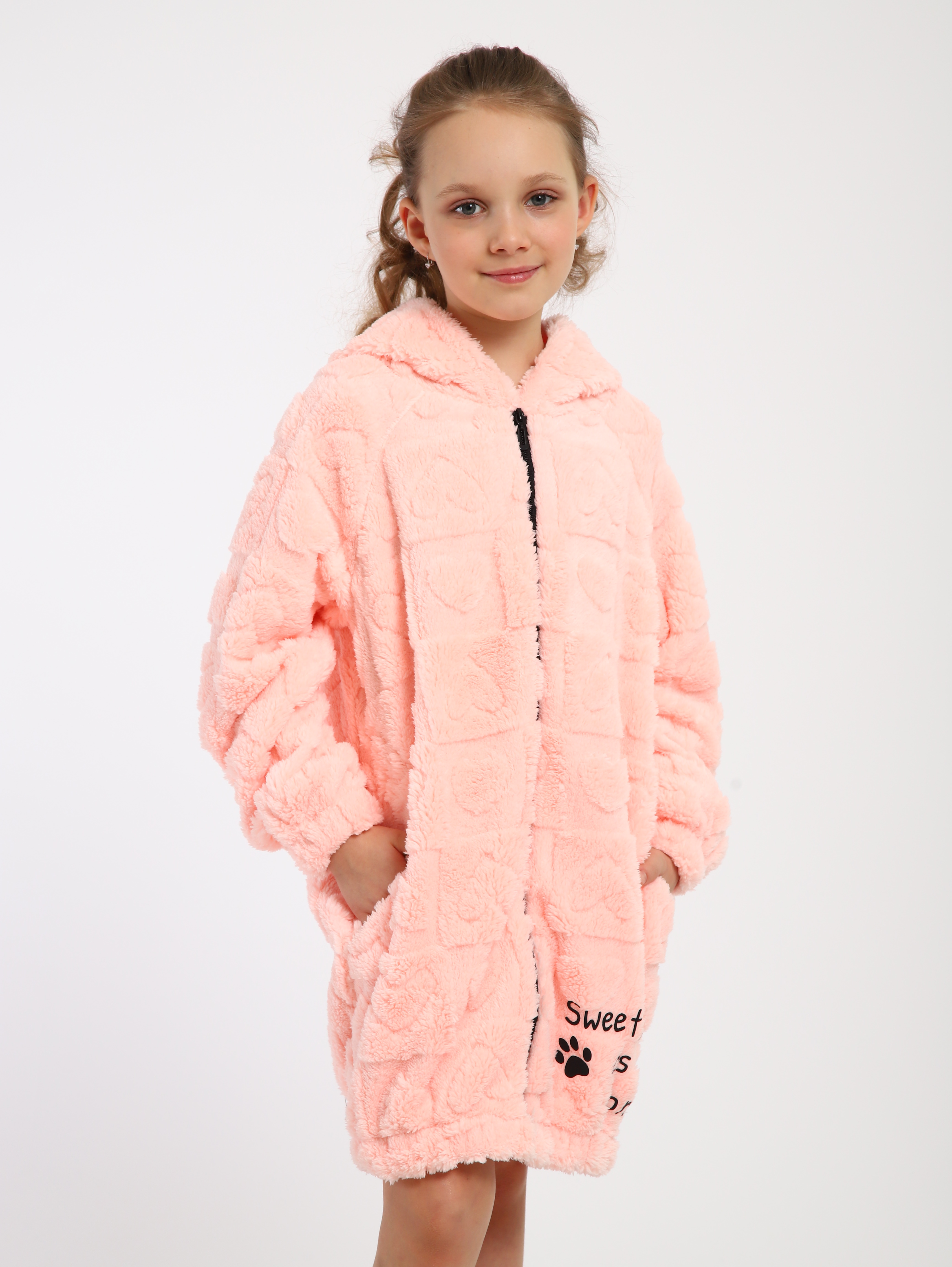Халат ЛАДОШКИ Халат Мурлыка персик - фото 15
