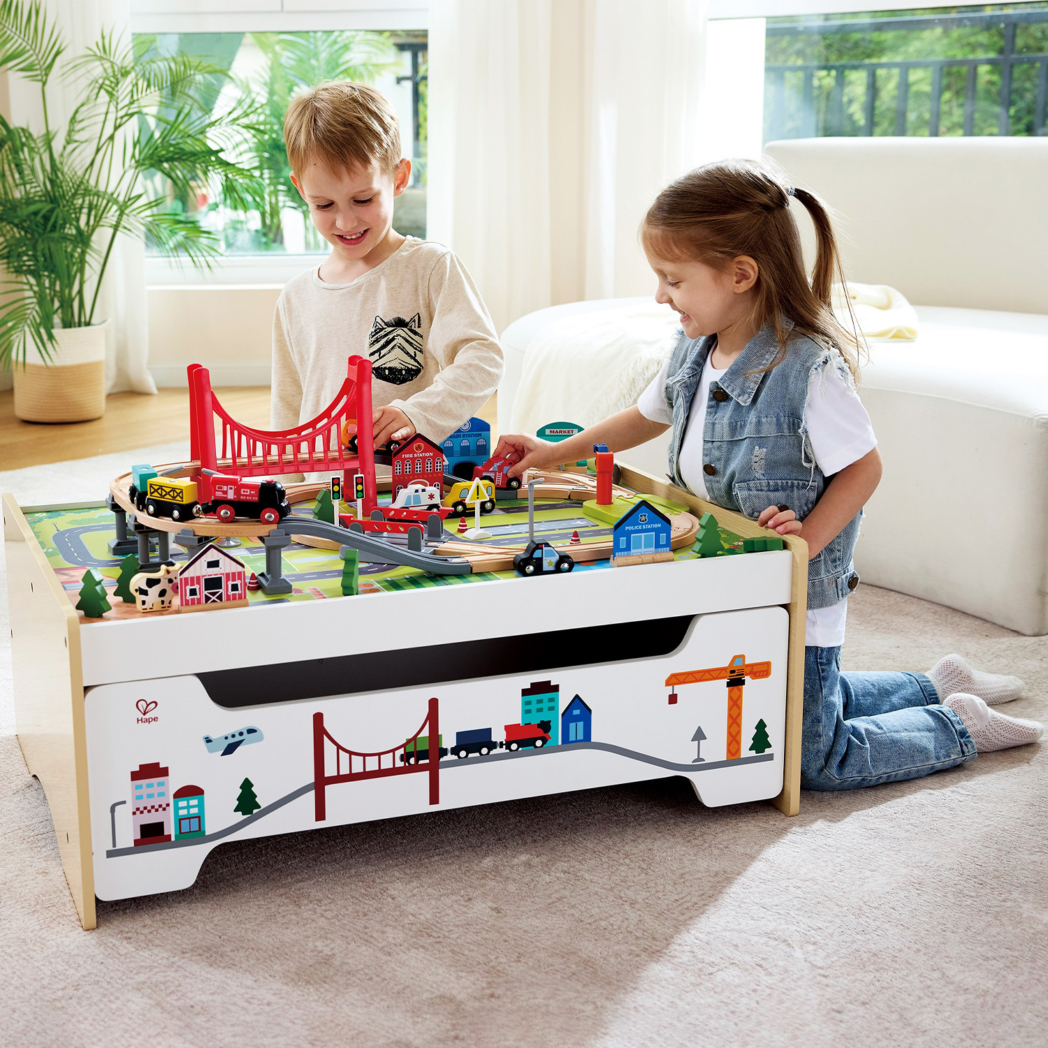 Набор железнодорожный Hape E8941_HP - фото 1