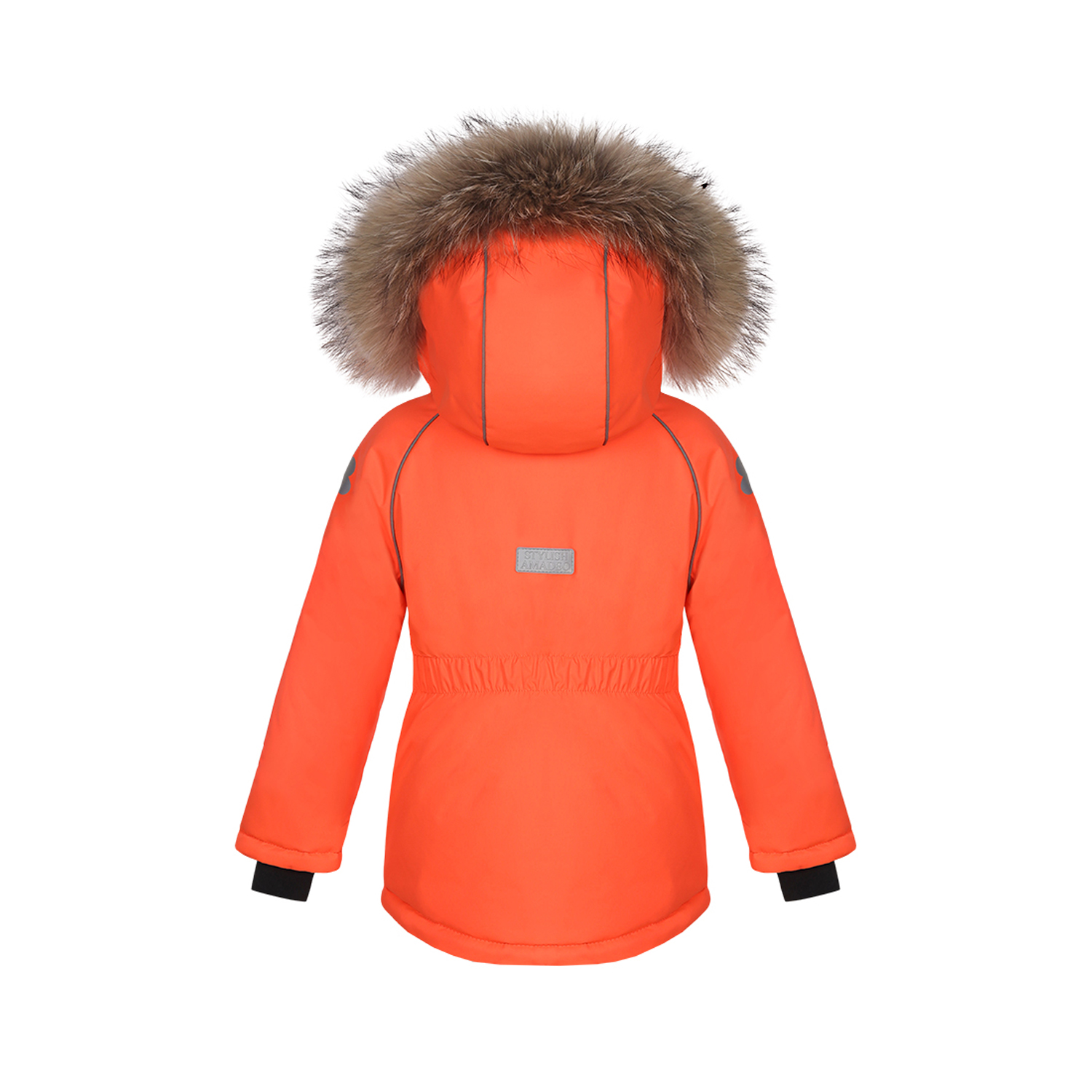 Куртка Stylish AMADEO AJ-112A-оранжевый - фото 2