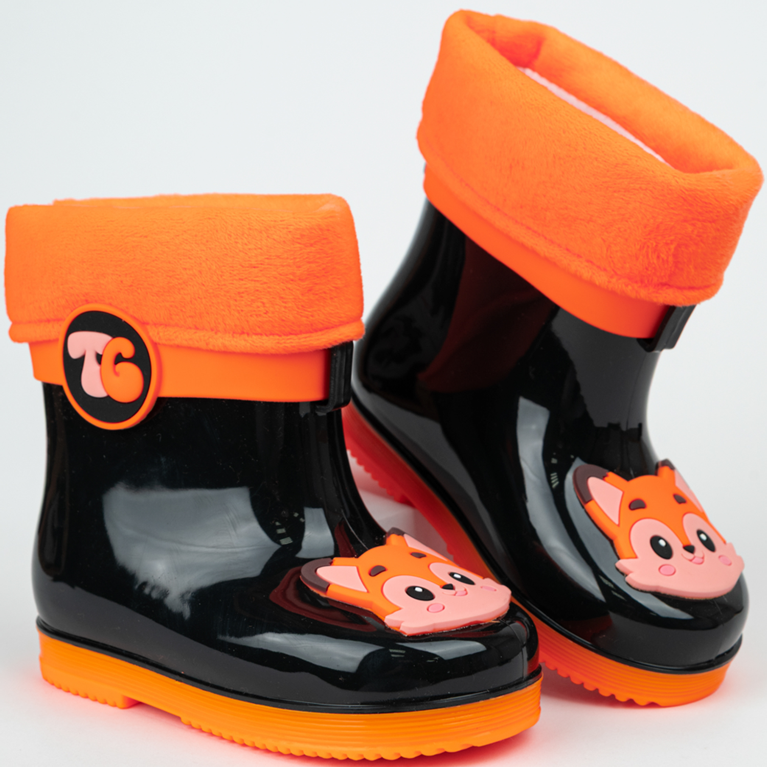 Сапоги резиновые TikkaGo 8U03_2433-1_black-orange - фото 1
