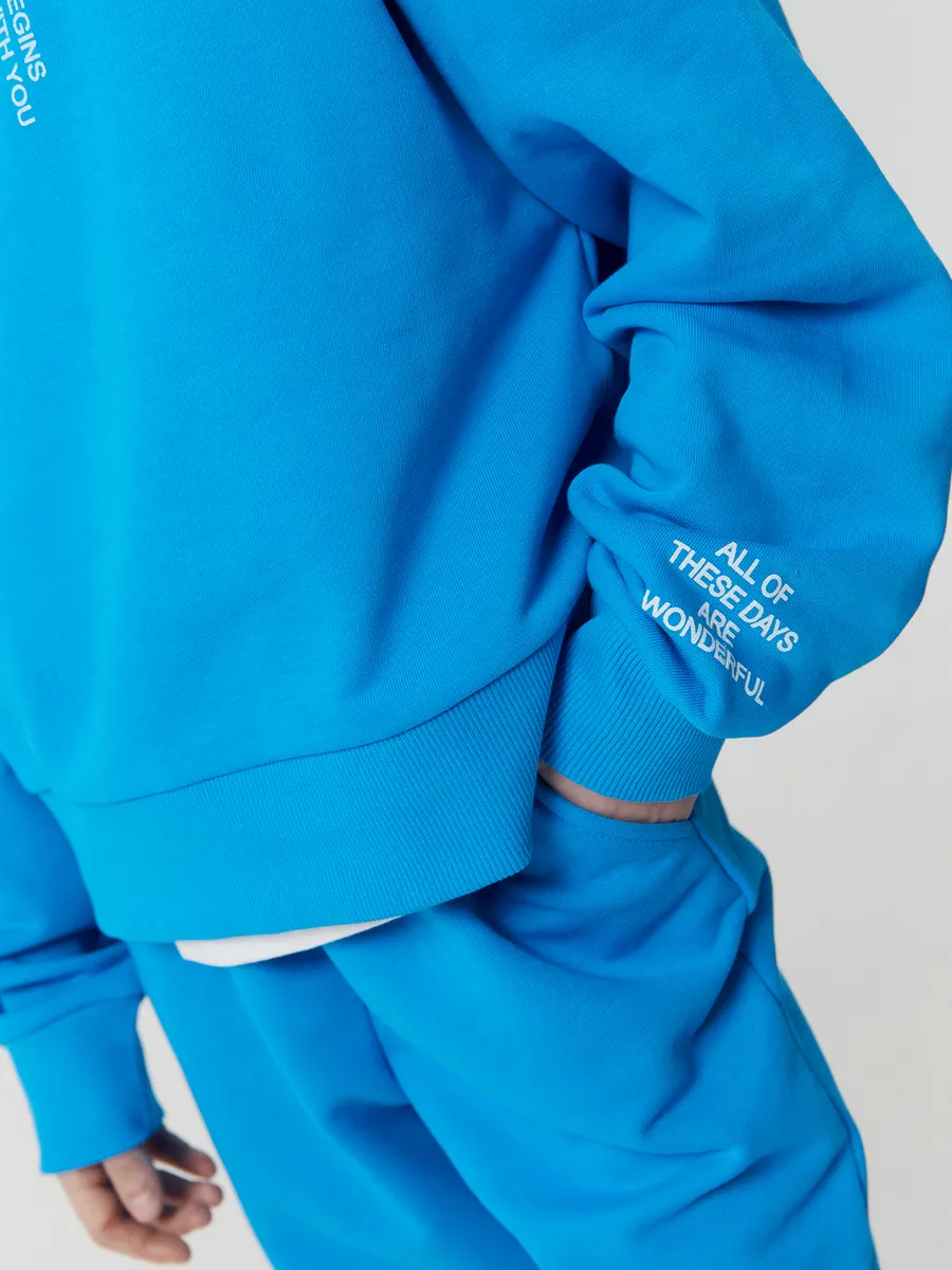 Худи Mark Formelle (Марк Формэль) 127894/голубая лазурь +печать - фото 11