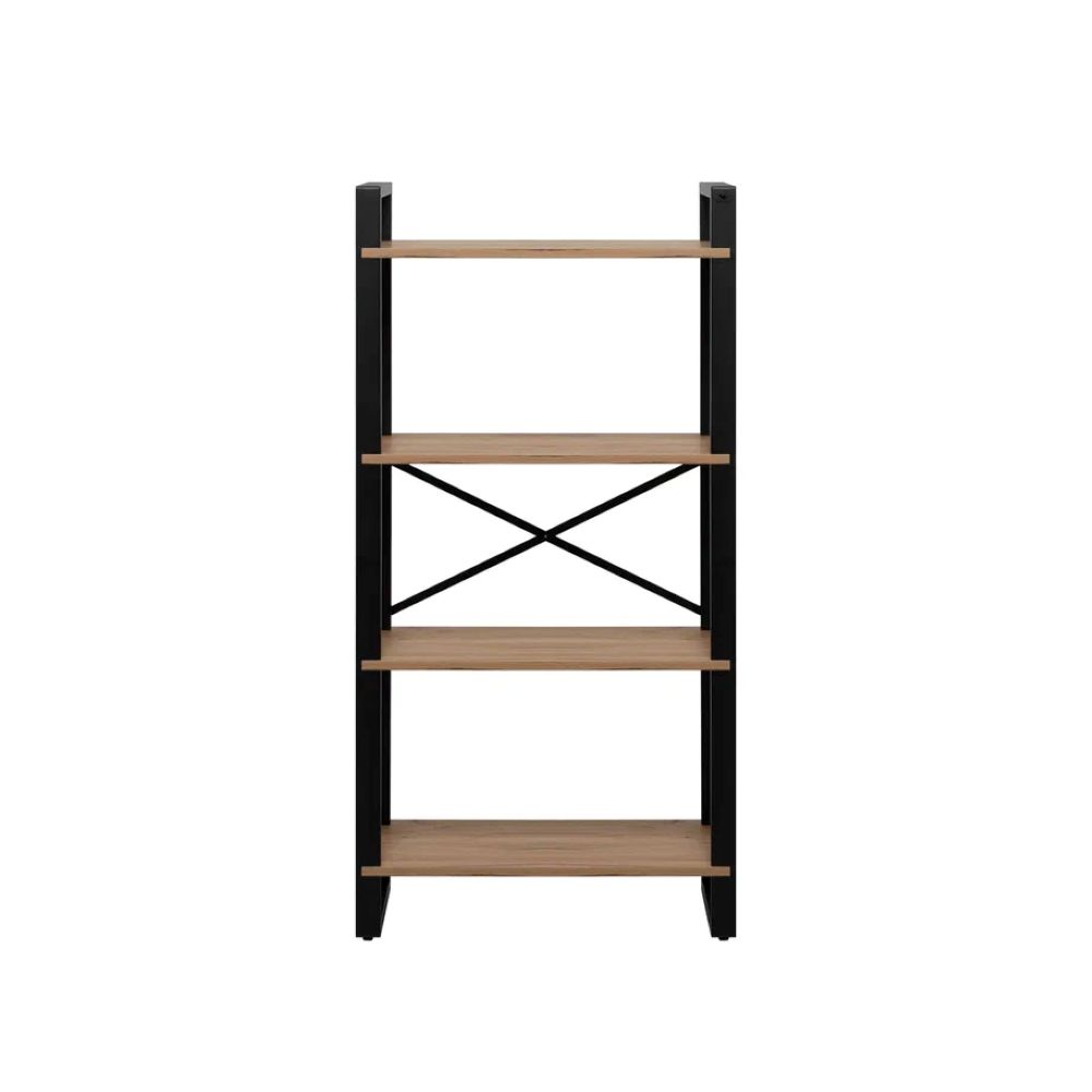 Стеллаж Leset Стилвуд 124 Черный/Дуб крафт золотой - фото 4