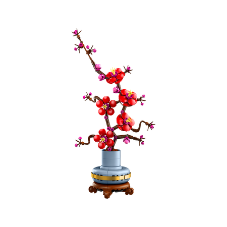 Конструктор LEGO Botanicals Цветение сливы блочный
