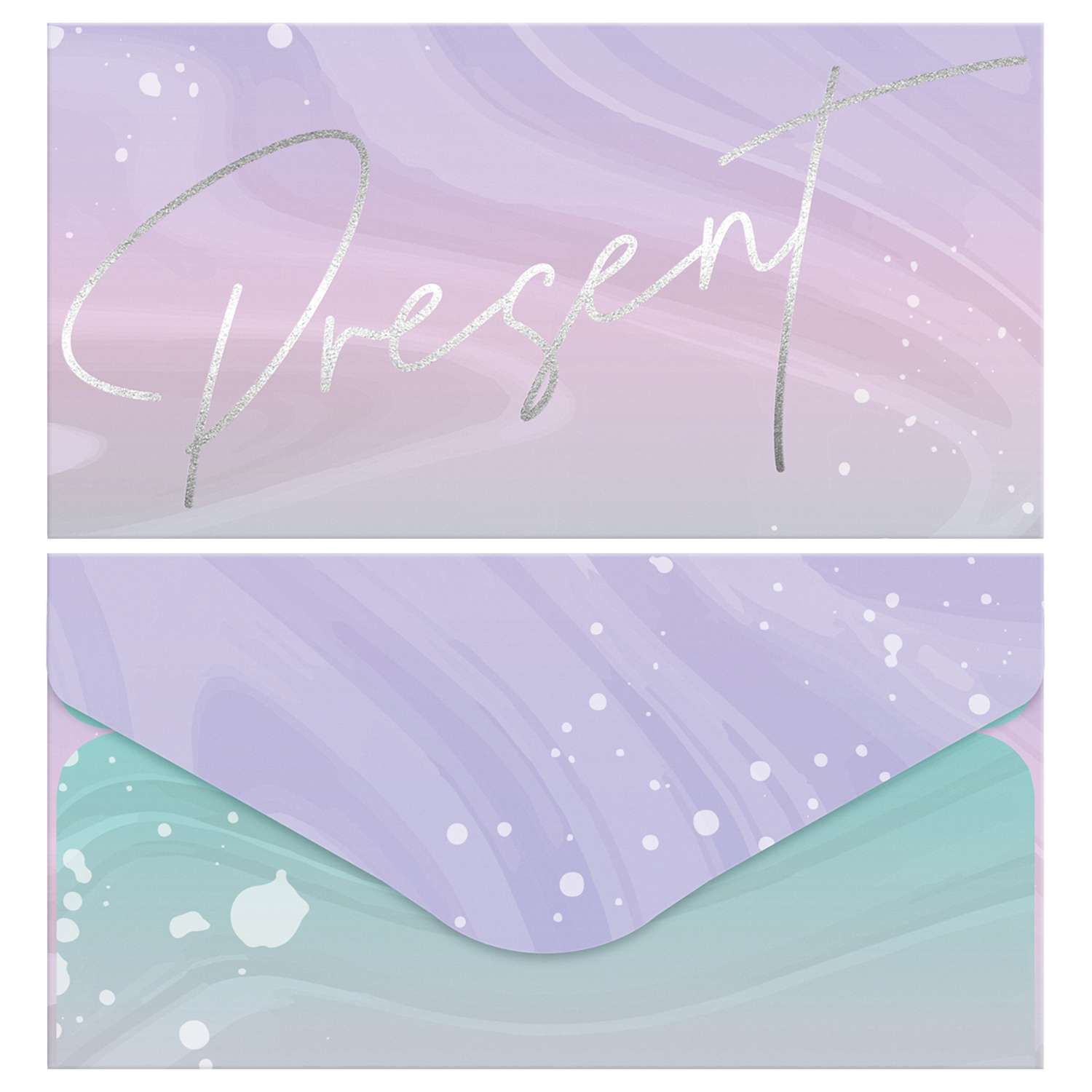 Конверт для денег Meshu 85*164мм soft-touch фольга в ассортименте - фото 12