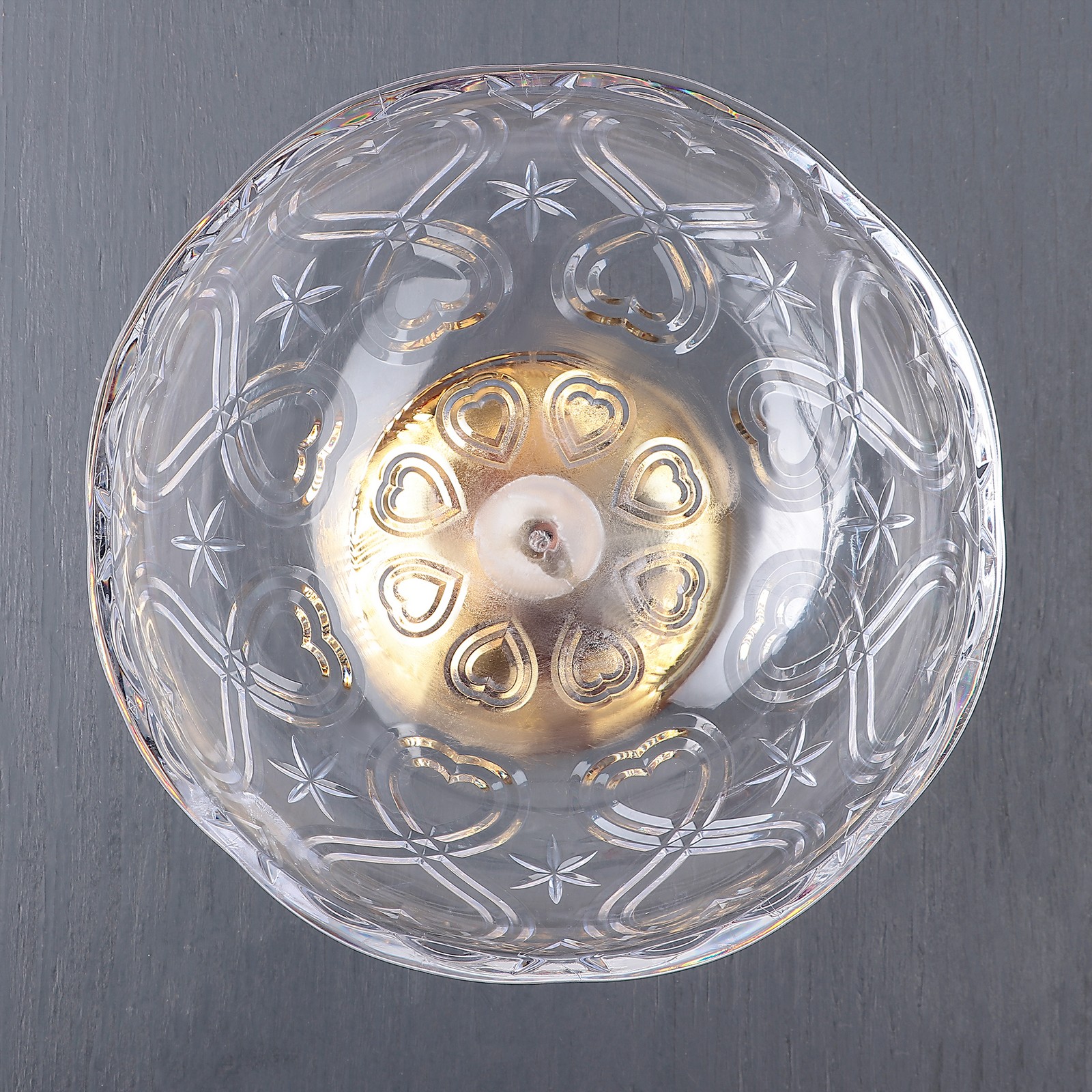 Салатник на ножке Sima-Land 22×13 см, цвет золотистый - фото 4