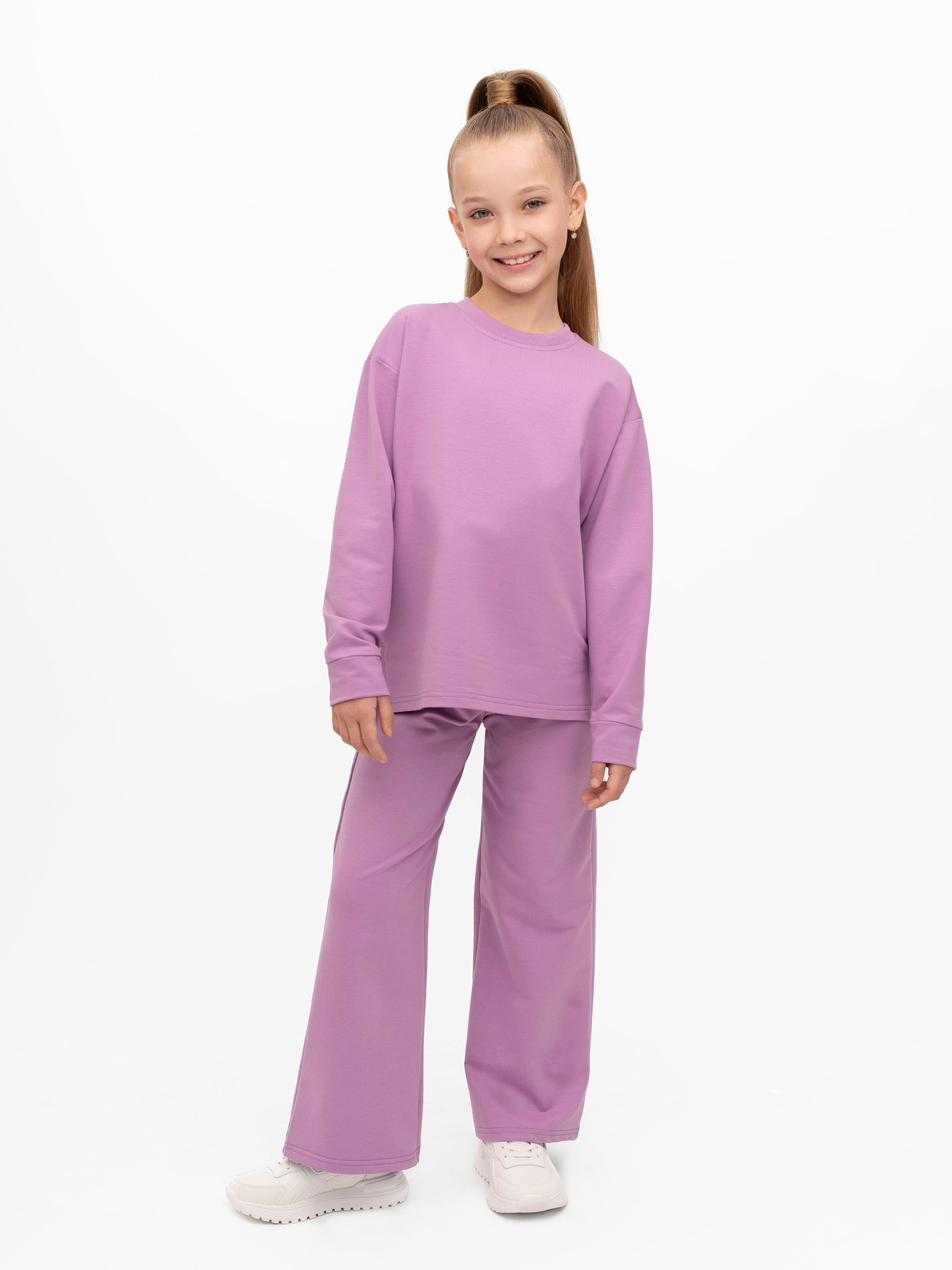 Свитшот и брюки Утенок 7065 сирень - фото 10