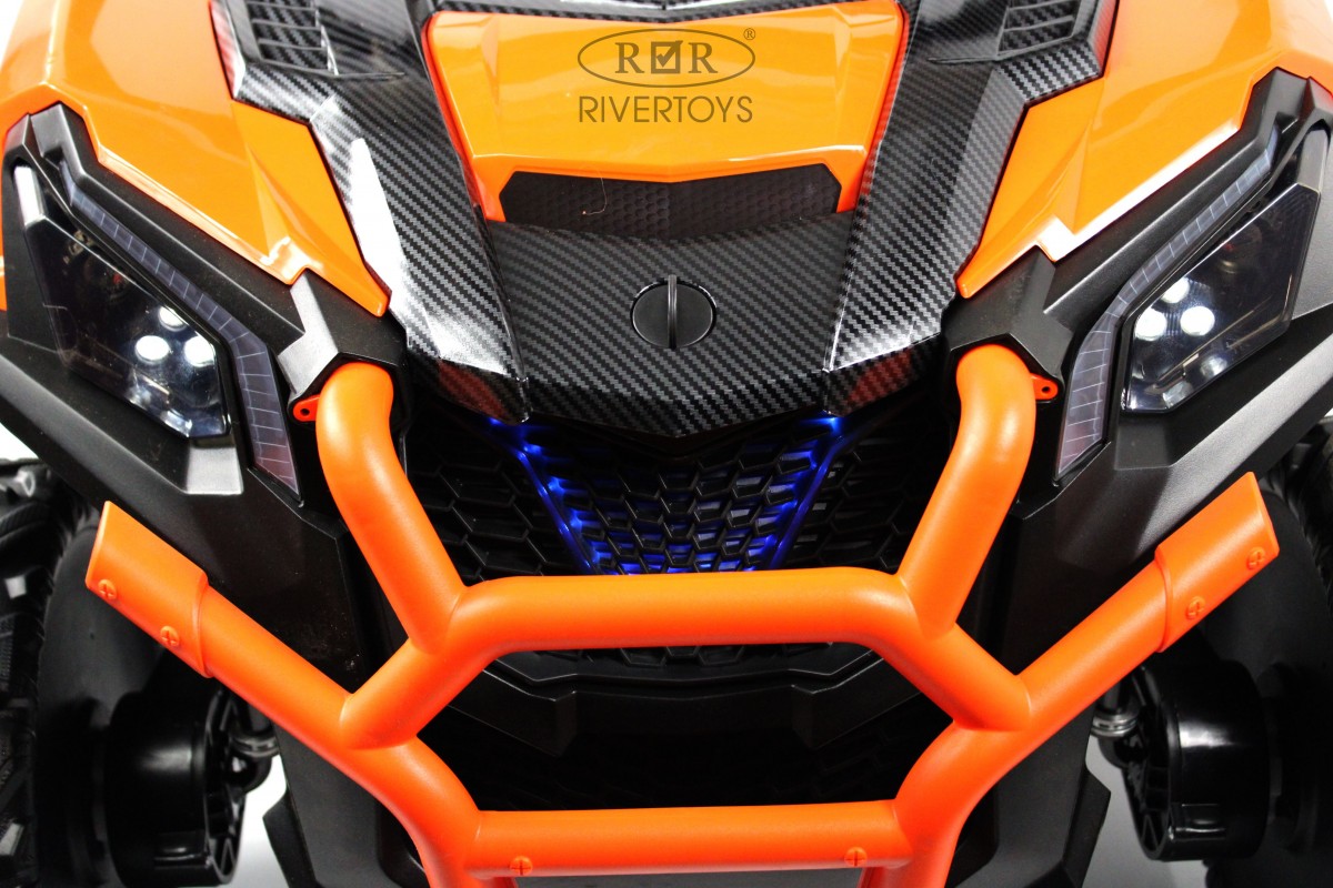 Электромобиль RIVERTOYS K777KK-LUX-BUGGY-ORANGE С пультом ДУ - фото 5