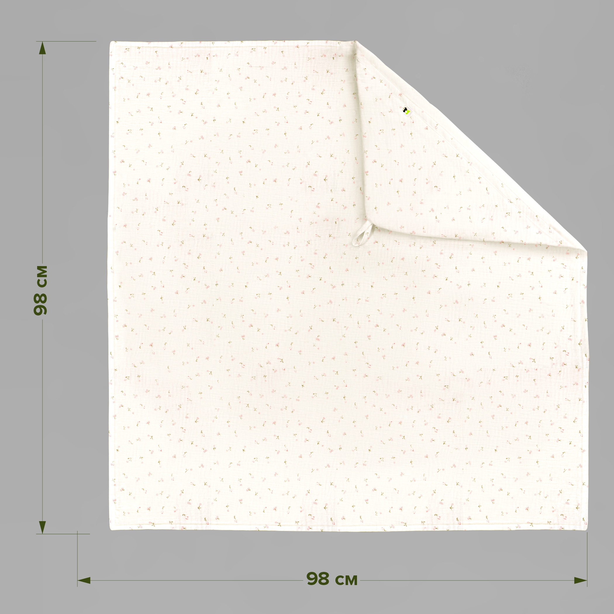 Полотенце уголок Фабрика Бамбук с капюшоном (уголком) 98 x 98 см - фото 3