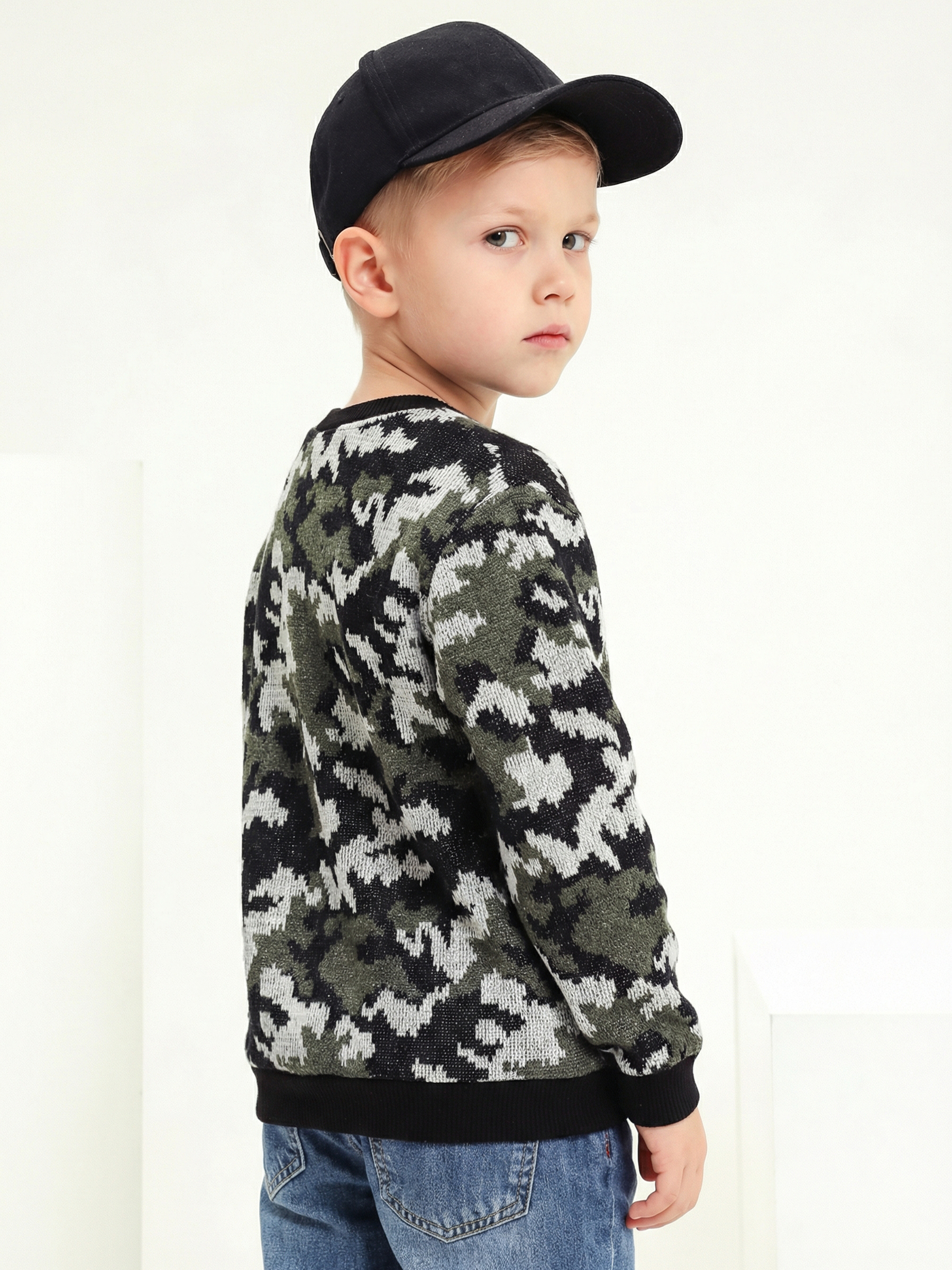 Свитшот Натали Суслова 7420 камуфляж с зеленым - фото 5