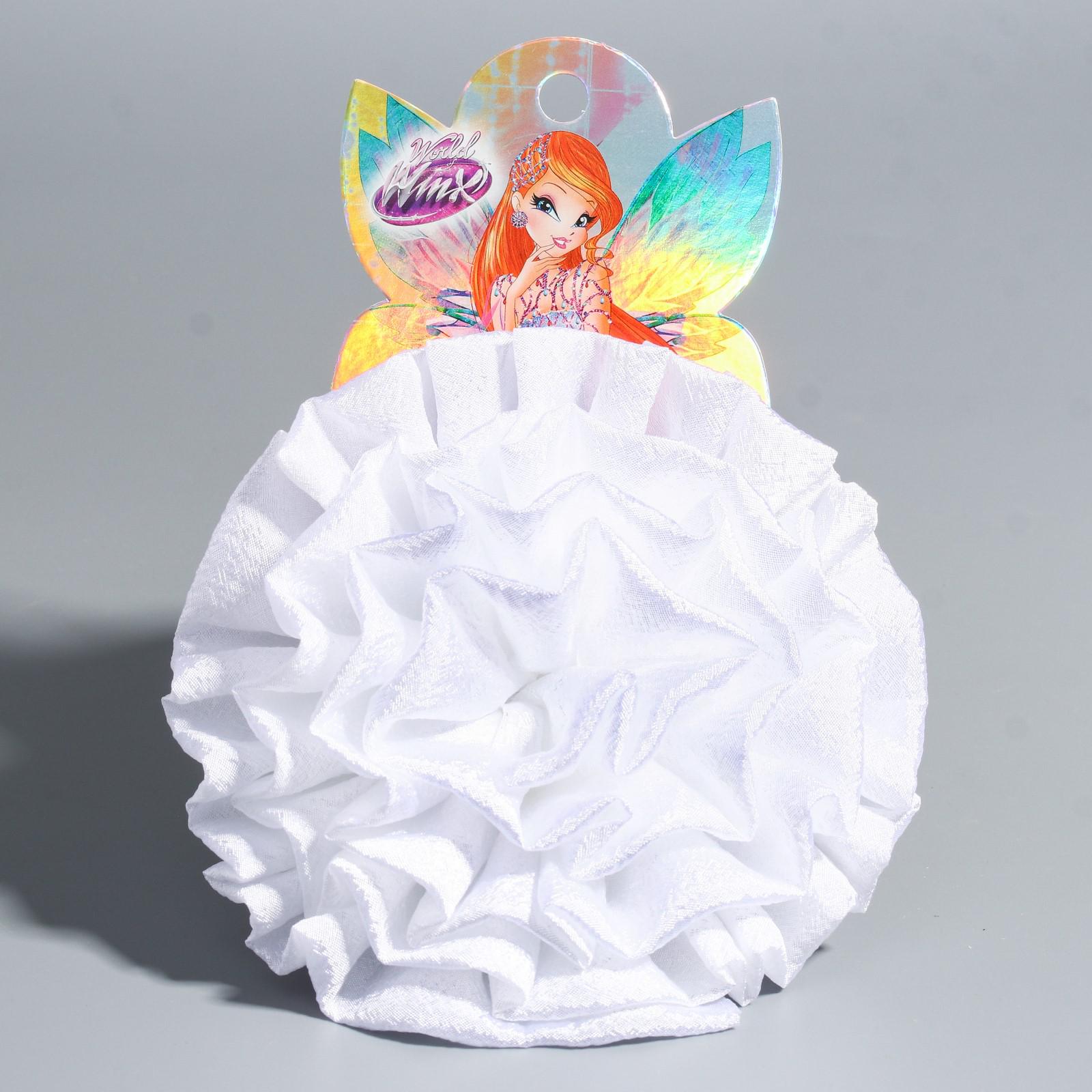 Бант для волос WINX белый пышный 15 сантиметров Winx 4665759 - фото 1
