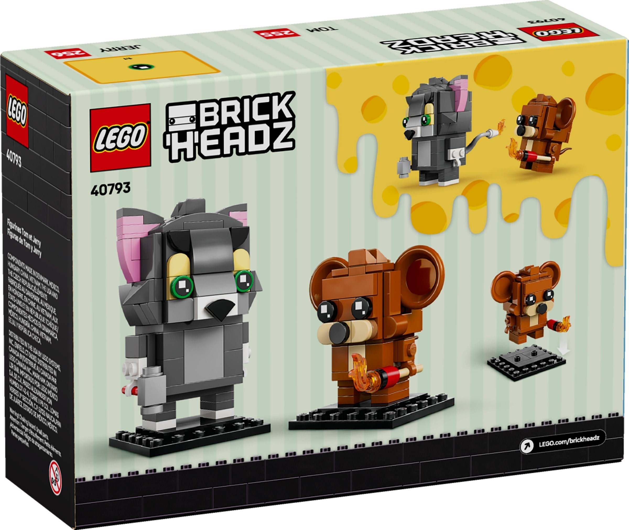 Изображение товара LEGO BrickHeadz Фигурки Тома и Джерри 40793 Набор для сборки коллекции Изображение товара LEGO BrickHeadz Фигурки Тома и Джерри 40793 Набор для сборки коллекции