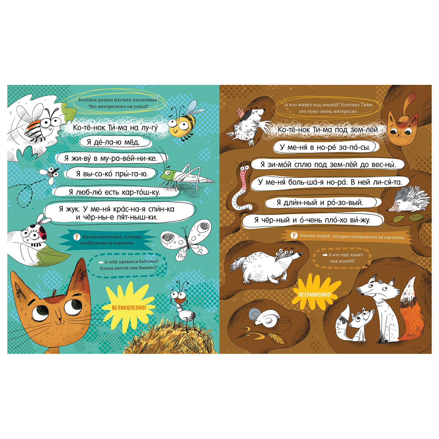 Книга Clever Котенок Тимофей Читаю по слогам - фото 6