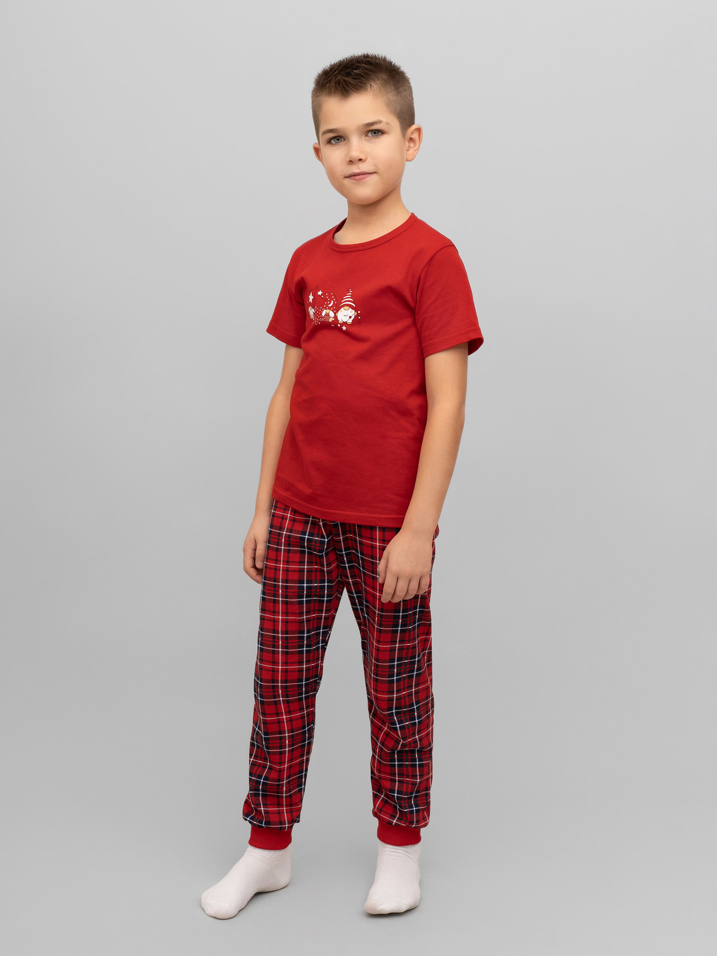 Пижама Утенок 827п красный гномы - фото 29